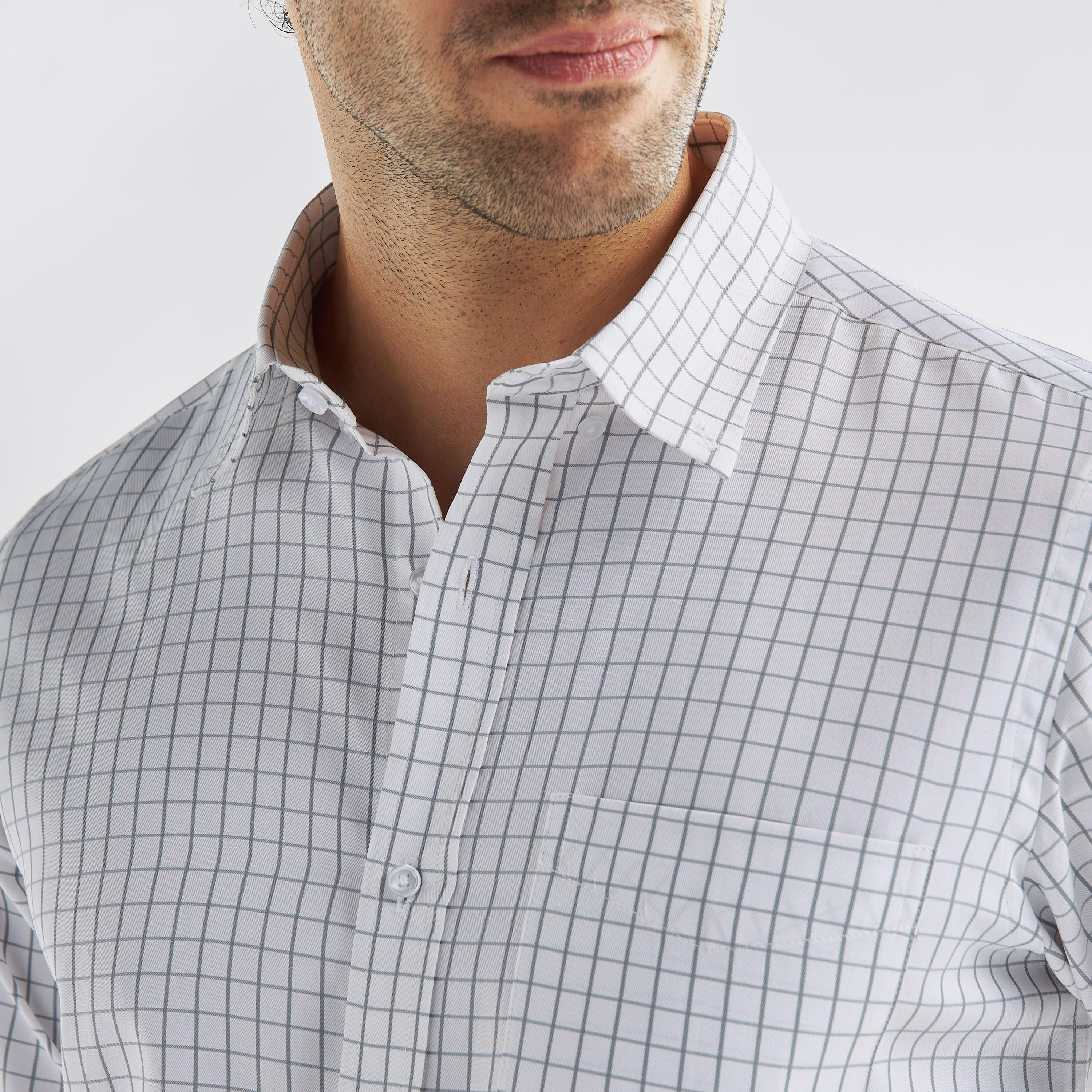 Regular Fit Checked Shirt with Long Sleeves-men-clothing-shirts-image-3