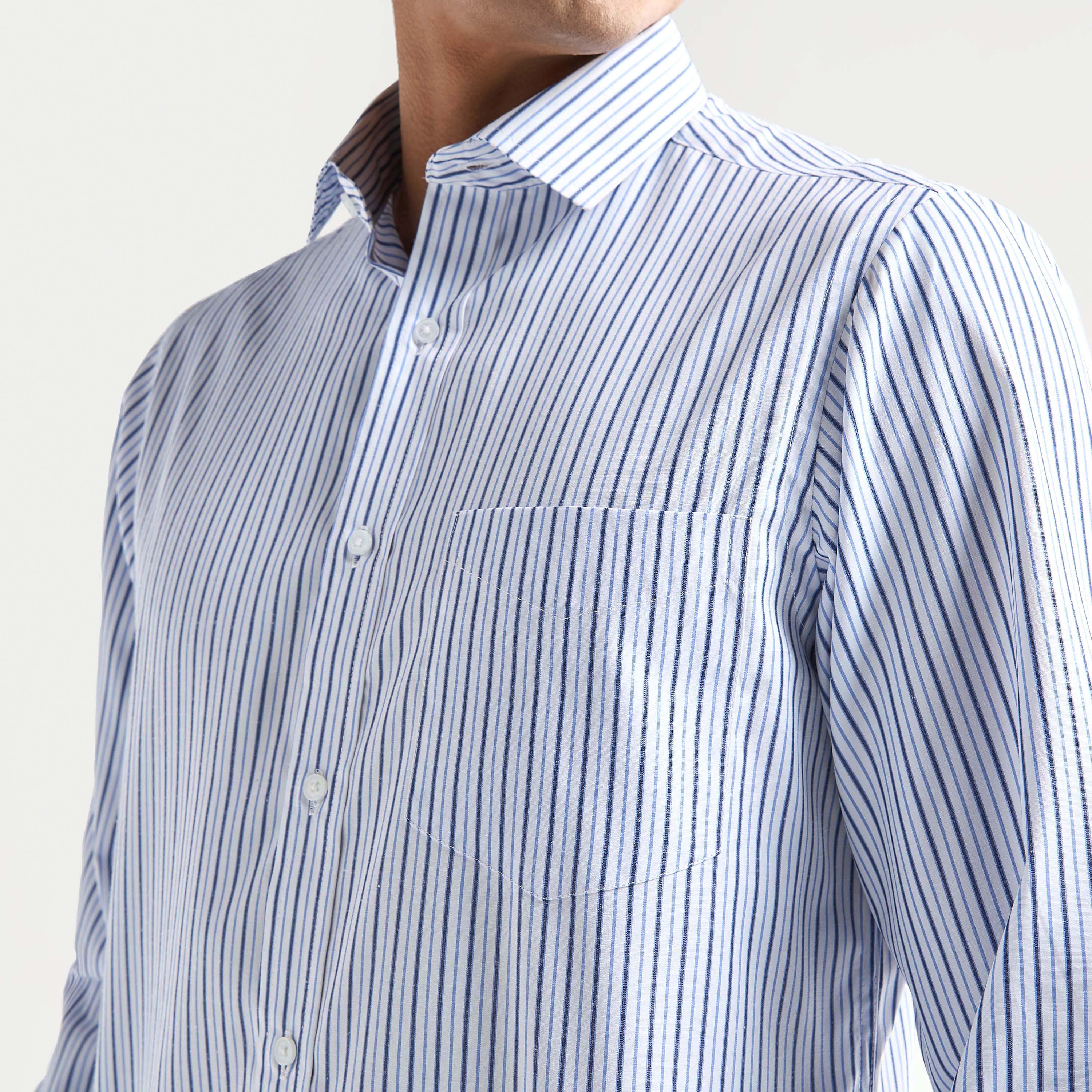 قميص مخطط بجيب وأكمام طويلة وقصة عادية-men-clothing-shirts-image-4