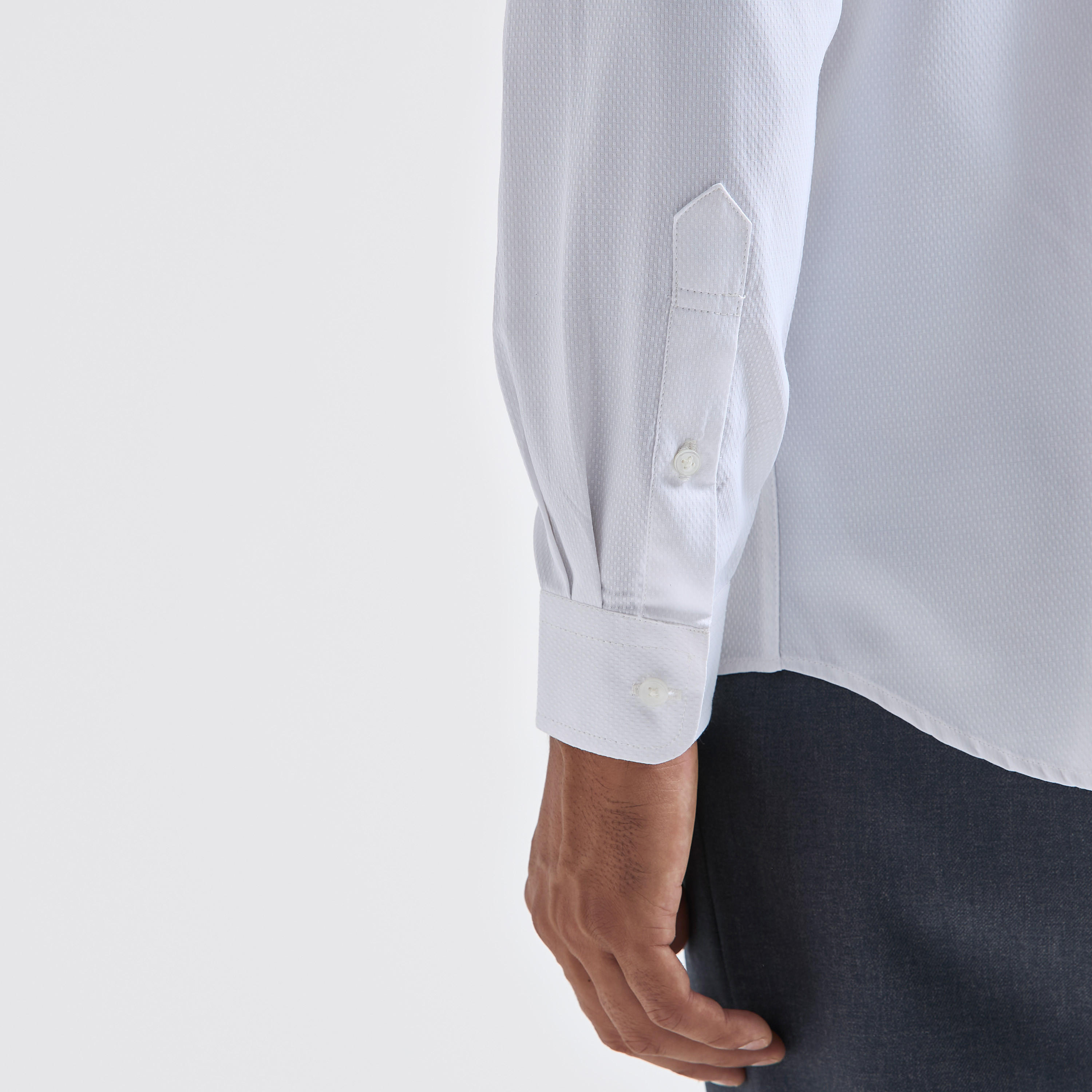 Regular Fit Textured Shirt with Long Sleeves and Pocket-men-clothing-shirts-image-5