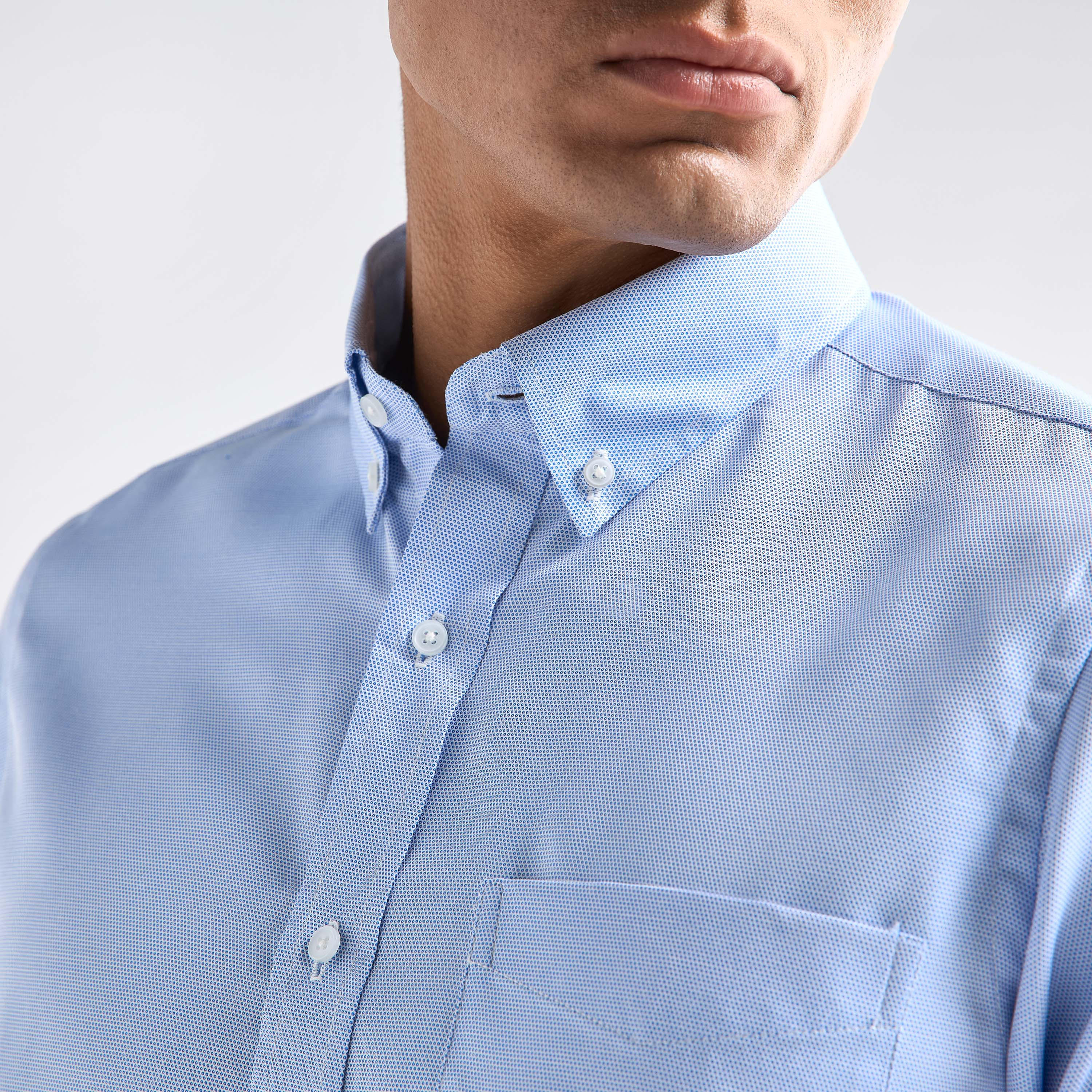 قميص بقصة عادية وأكمام طويلة وطبعات وجيب-men-clothing-shirts-image-4