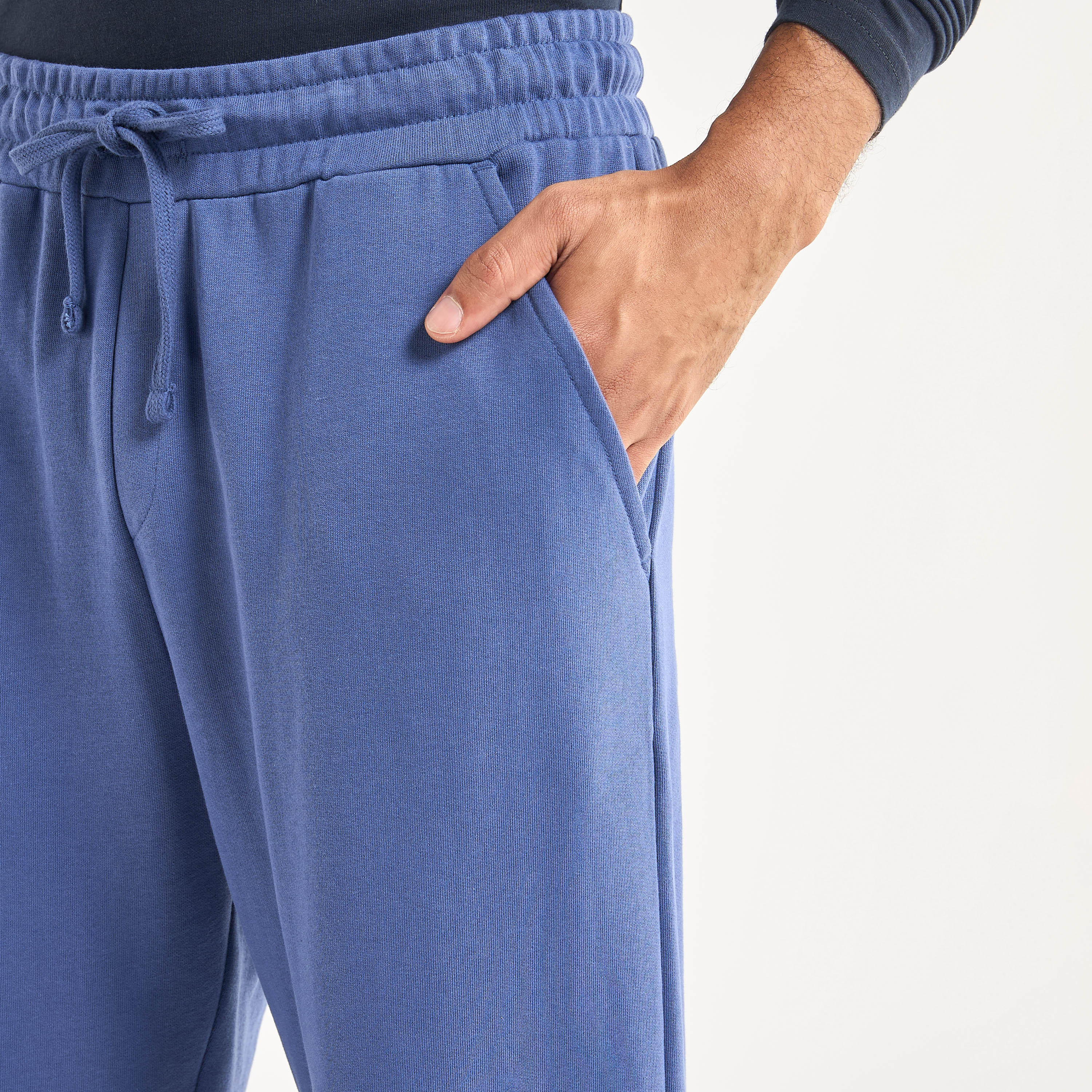 Solid Track Pants with Drawstring Closure and Pockets-men-clothing-bottoms-joggers-image-4