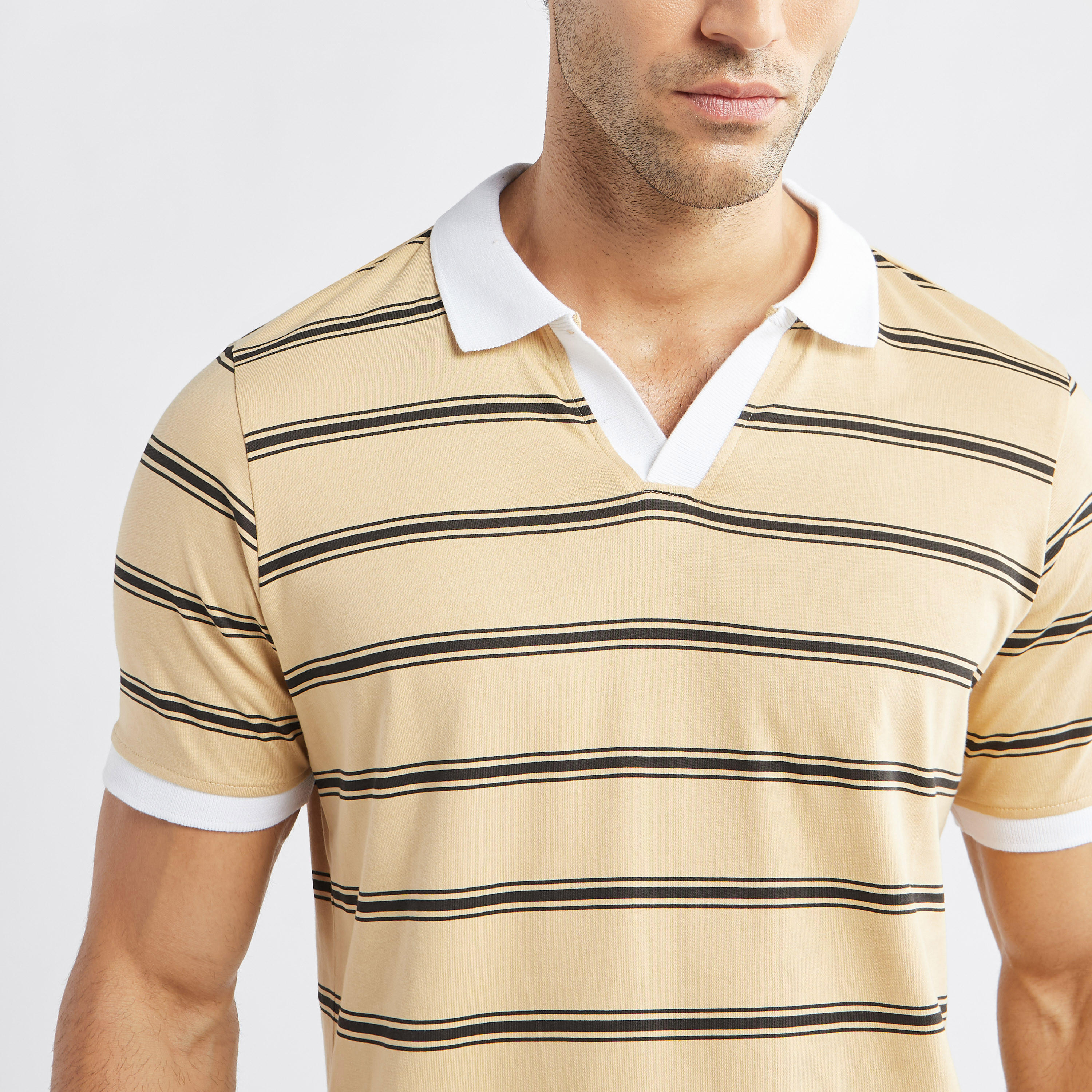 تيشيرت بولو مخطط بأكمام قصيرة-men-clothing-tshirtsandpolos-polos-image-8