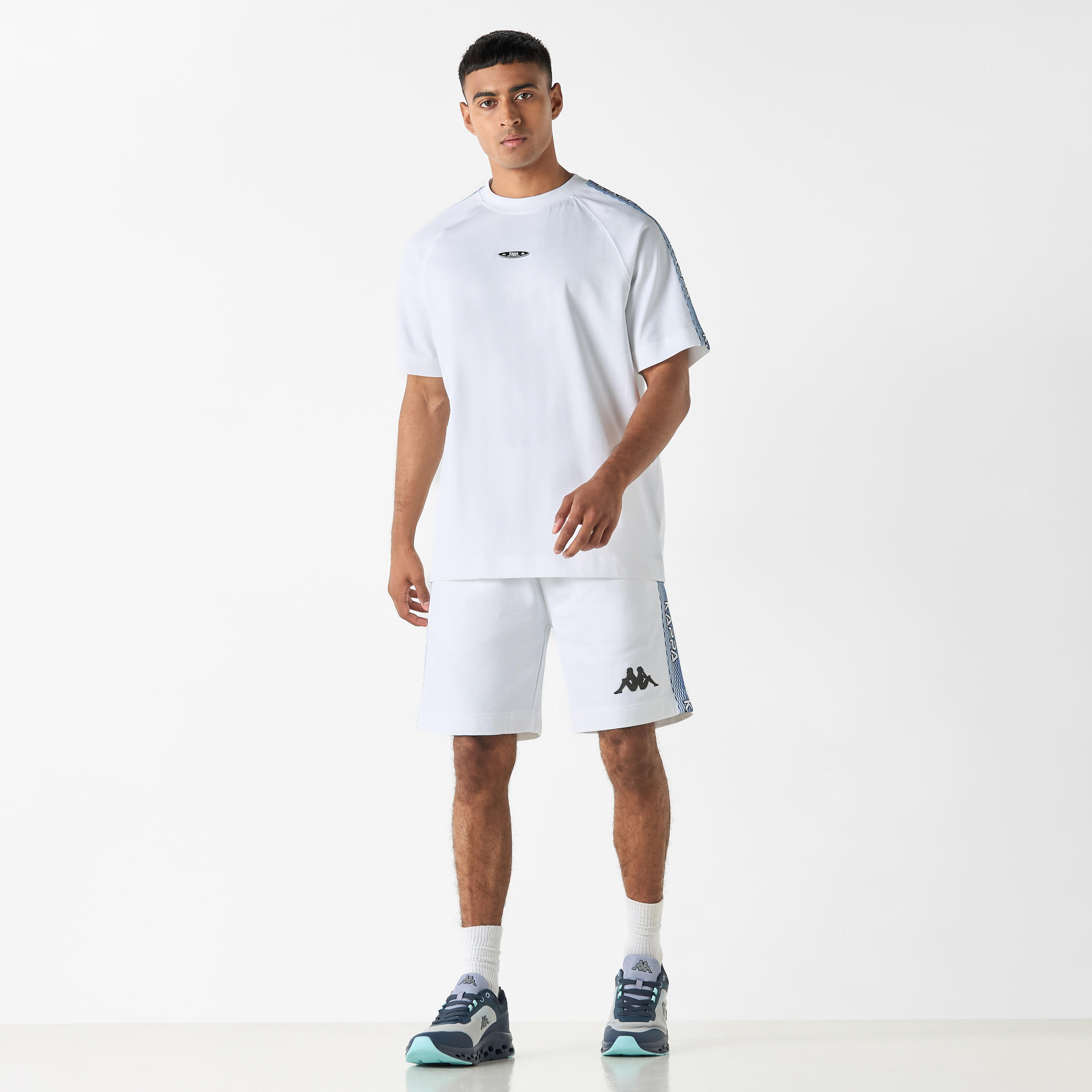 شورت بخصر مطّاطي وطبعات شعار من كابا-men-clothing-bottoms-shorts-image-2