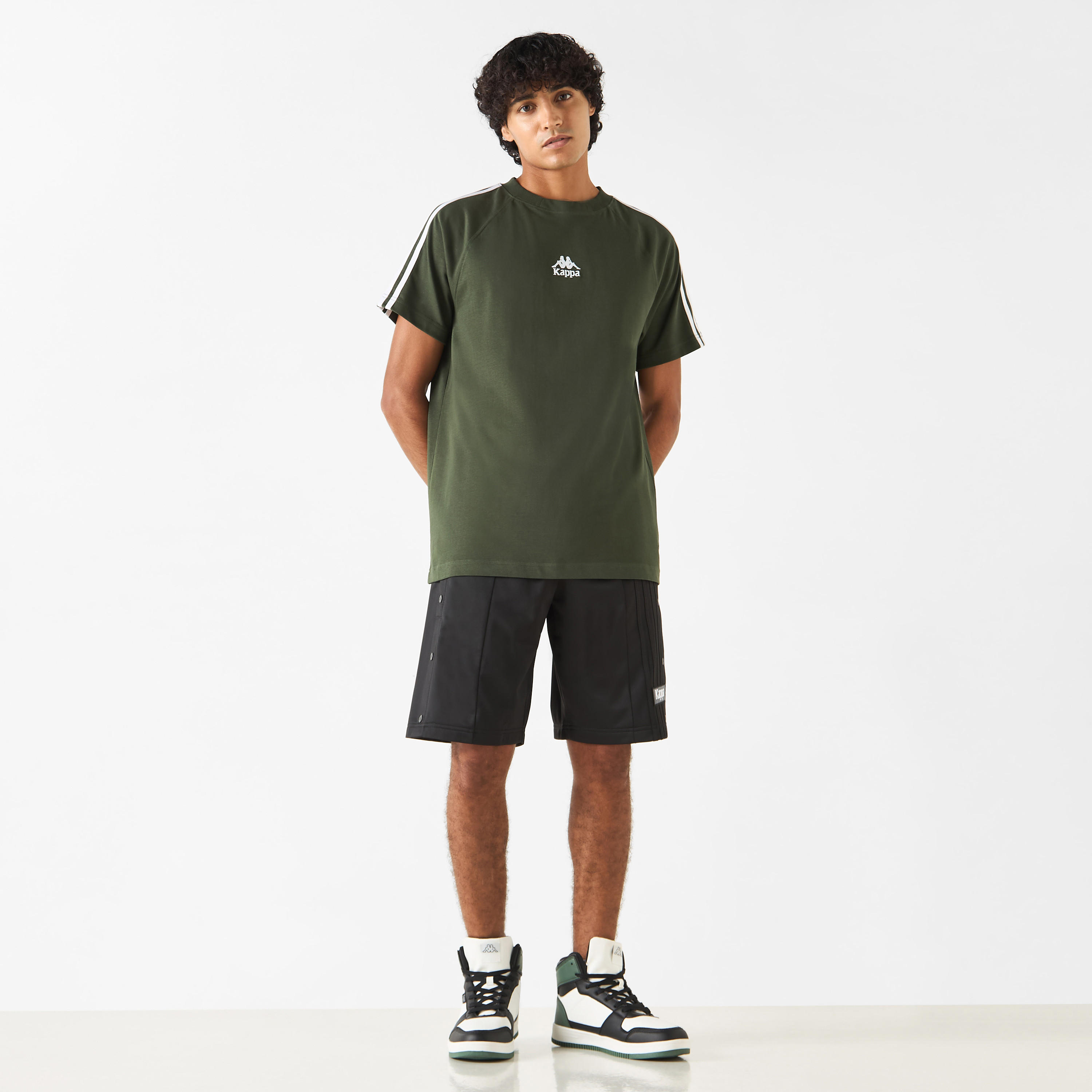 Kappa Logo Detail T-shirt with Short Sleeves-men-clothing-sportswearandactivewear-tshirtsandpolos-image-10
