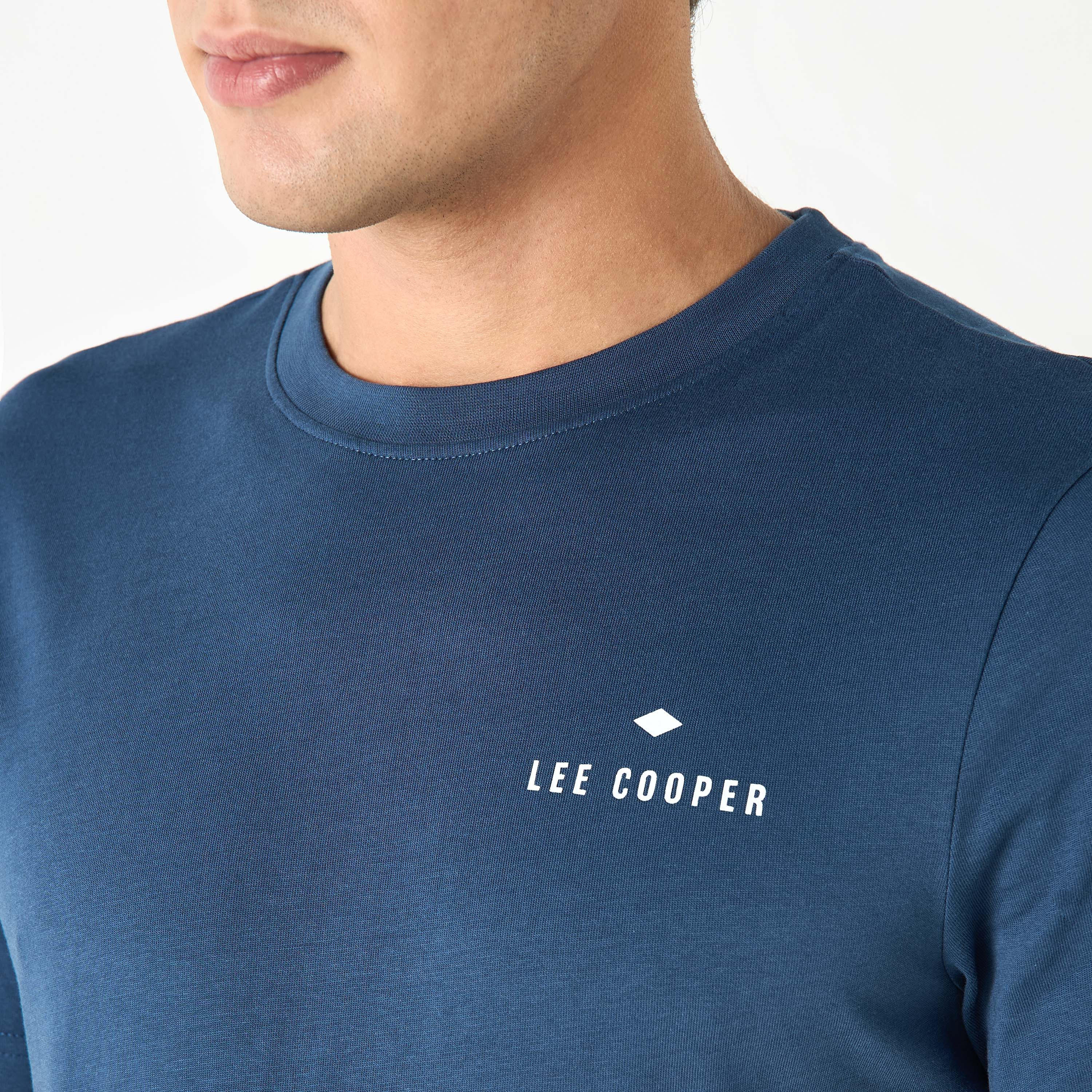 تيشيرت بأكمام قصيرة وطبعات شعار من لي كوبر-men-clothing-tshirtsandpolos-tshirts-image-2