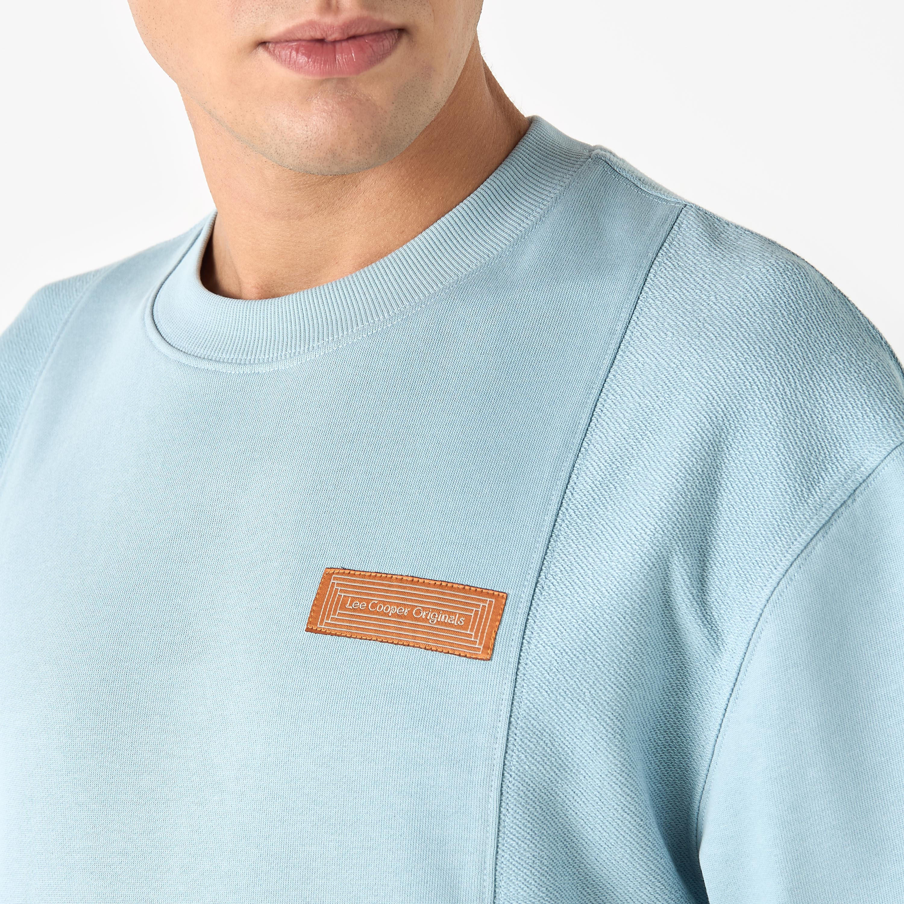 Lee Cooper Logo Applique T-shirt with Short Sleeves-men-clothing-tshirtsandpolos-tshirts-image-4