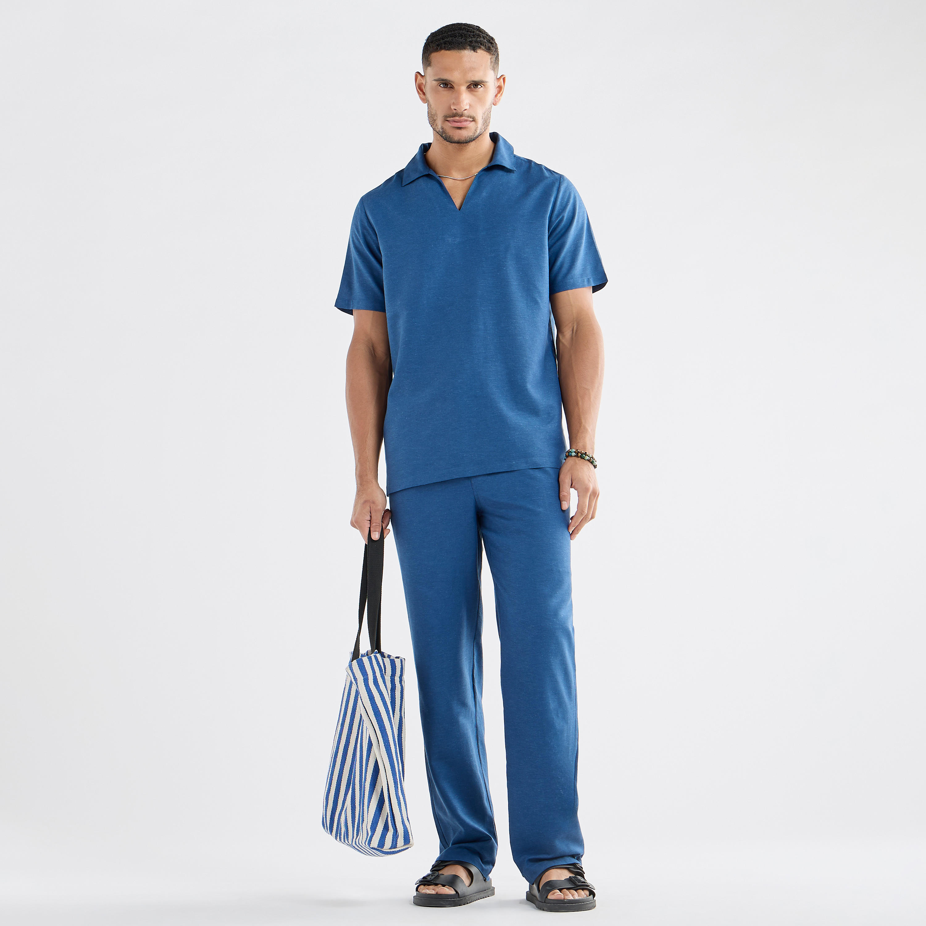 Pants with Drawstring Closure and Pockets-men-clothing-bottoms-joggers-image-2