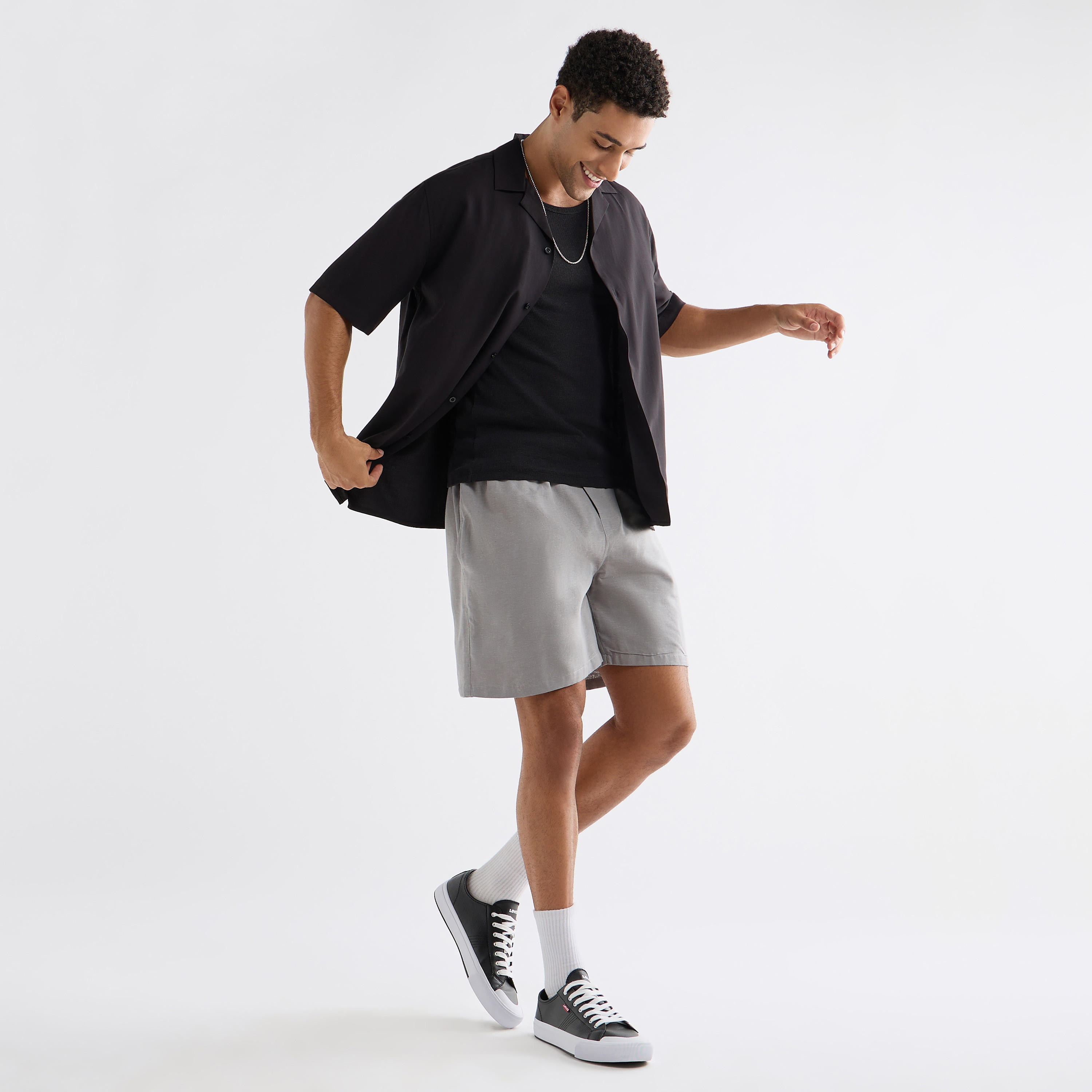 Flexi Waist Short with Drawstring and Pockets-men-clothing-bottoms-shorts-image-2