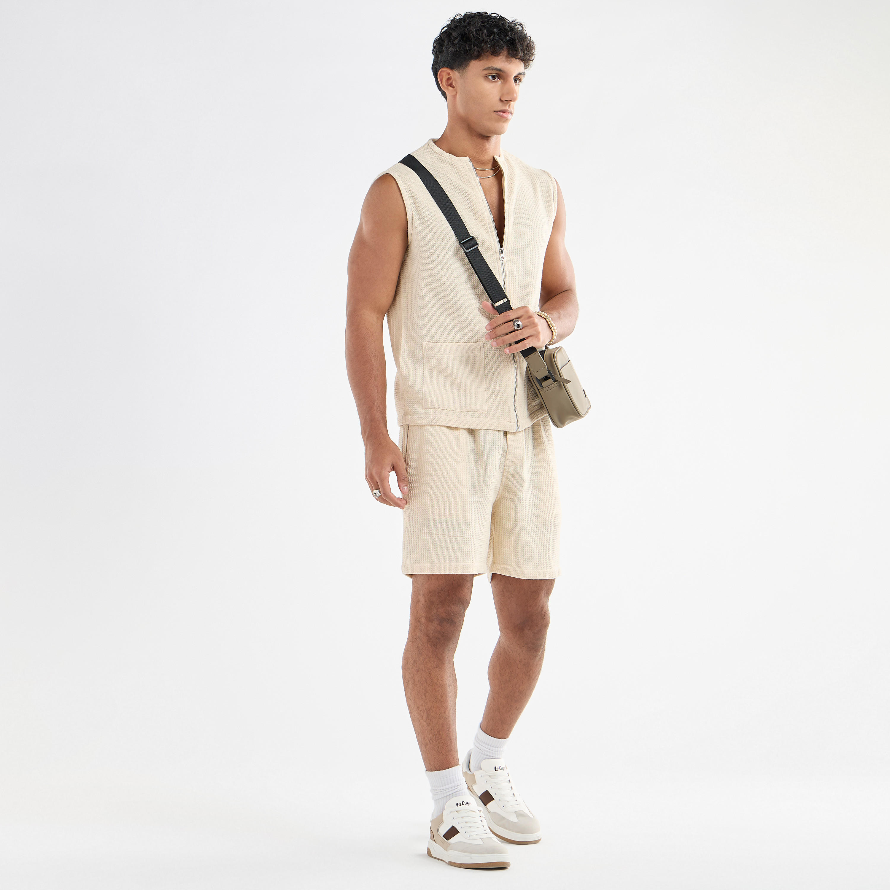 Textured Sleeveless Zip Through Shirt-men-clothing-shirts-image-2
