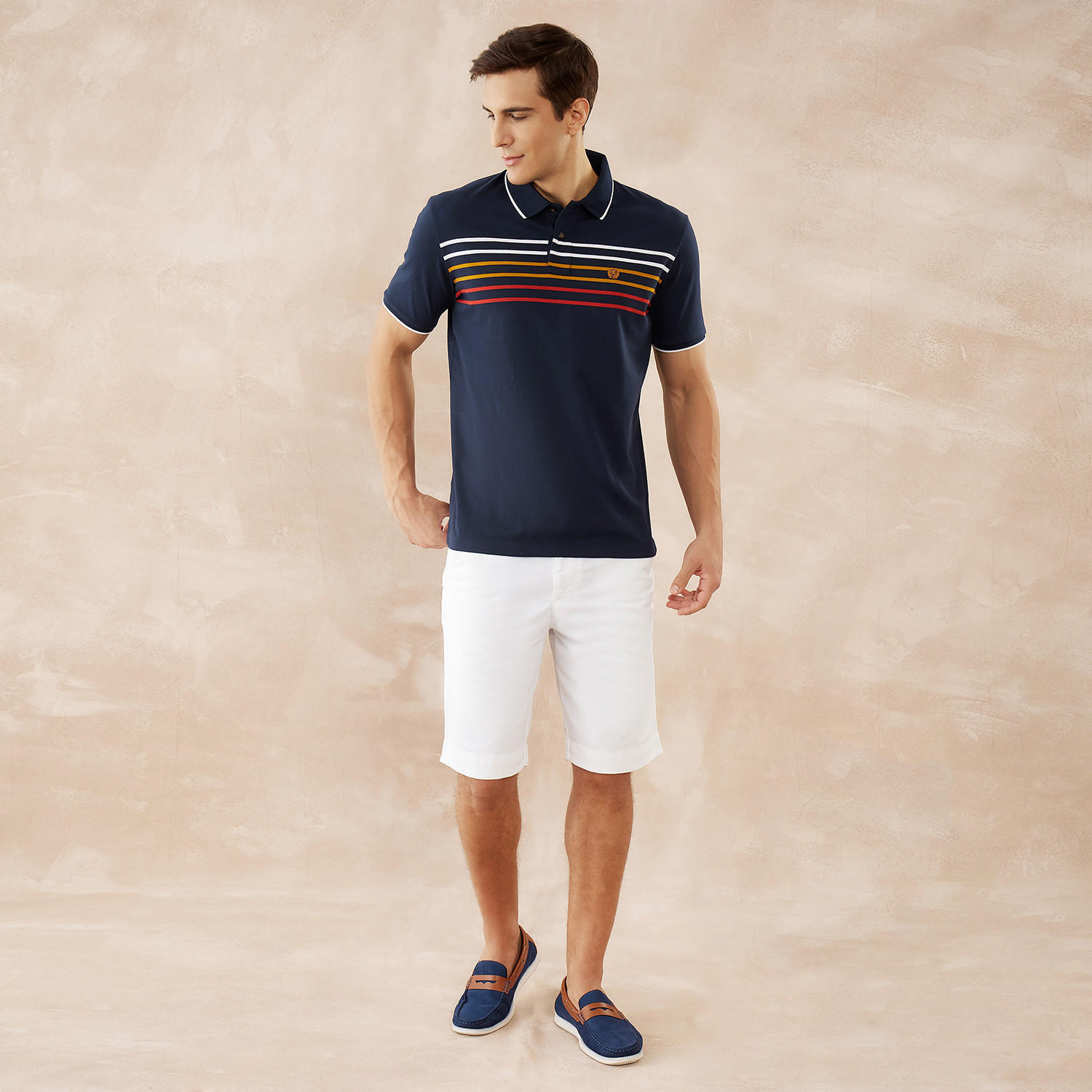 تيشيرت بولو مقلّم من فهرنهايت-men-clothing-tshirtsandpolos-polos-image-2