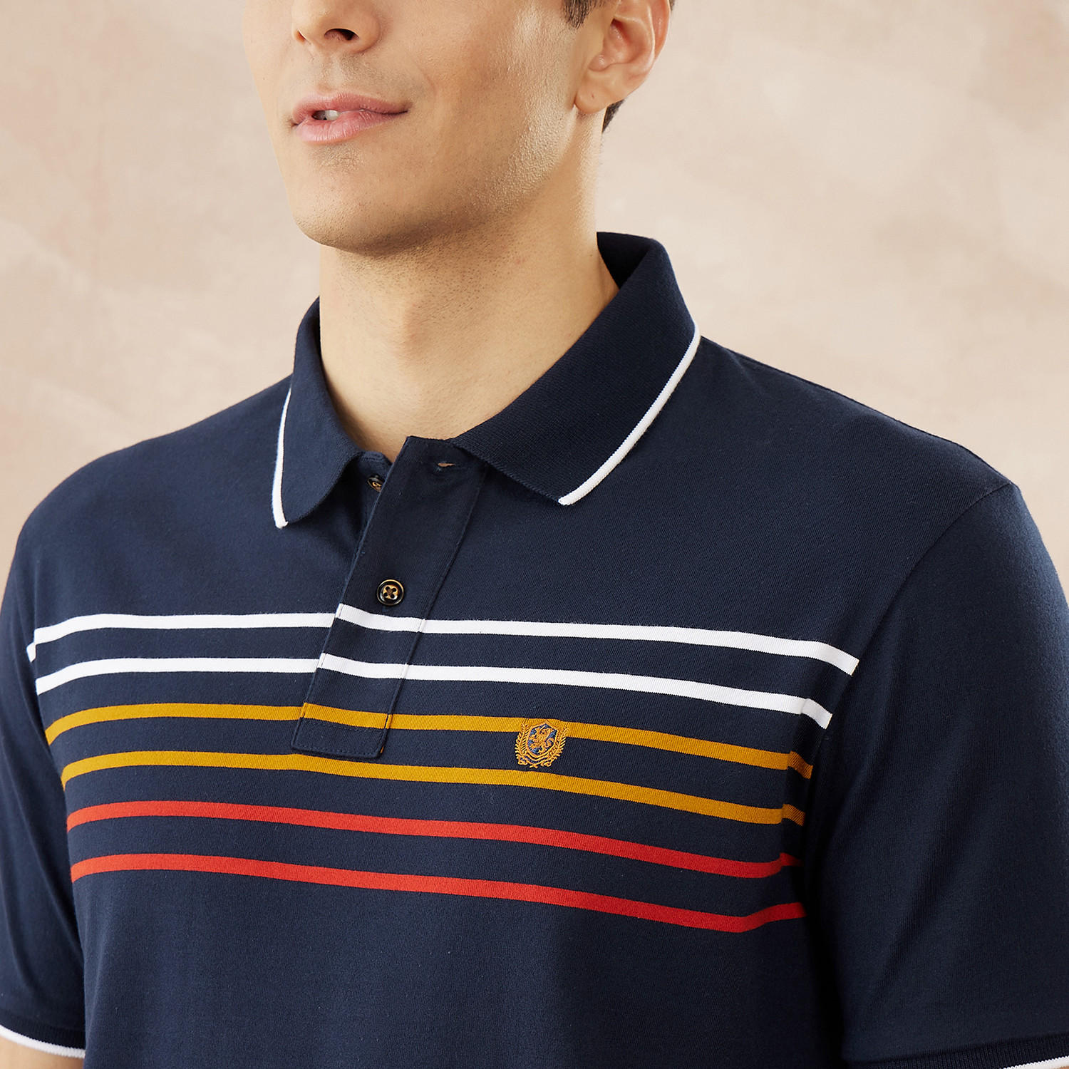 تيشيرت بولو مقلّم من فهرنهايت-men-clothing-tshirtsandpolos-polos-image-5