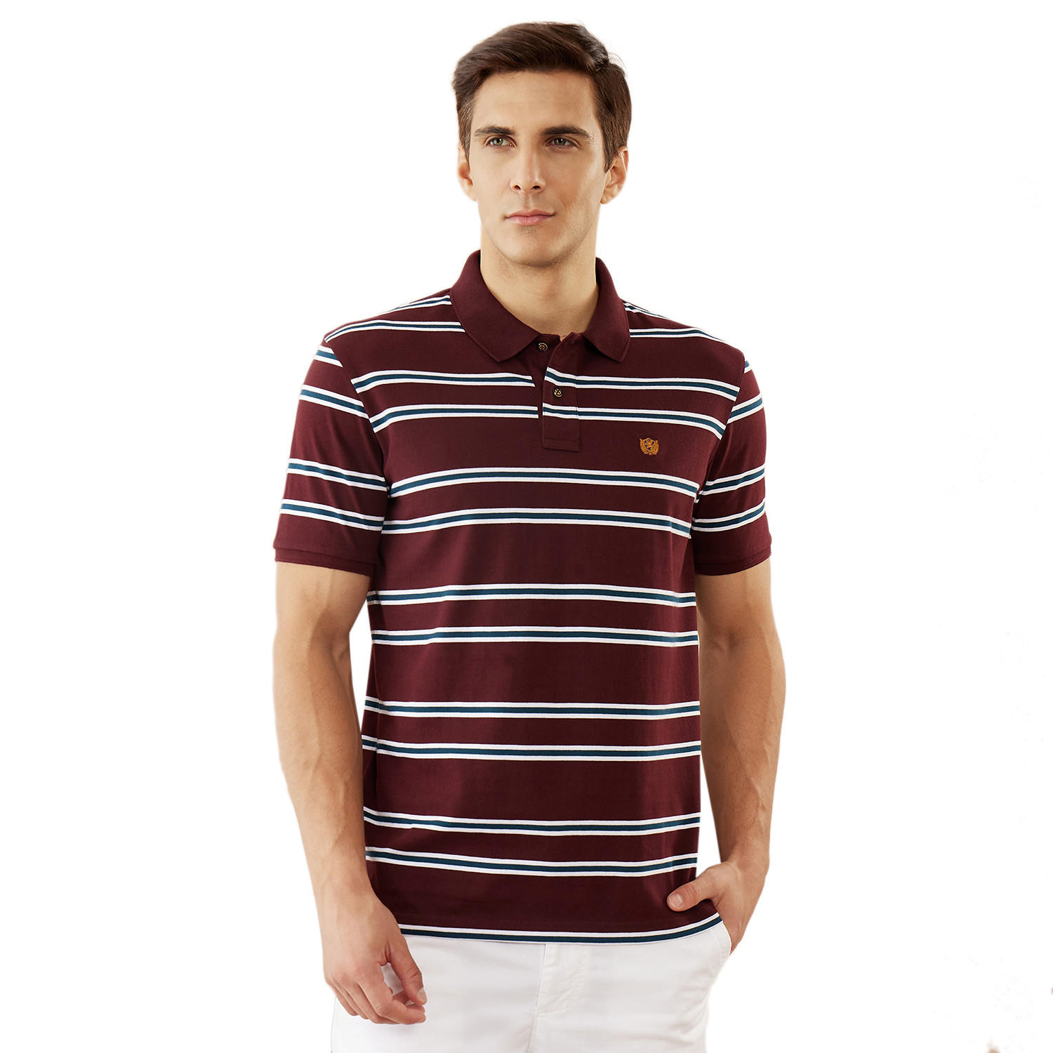 Fahrenheit Striped Polo T-shirt-men-clothing-tshirtsandpolos-polos-image-1