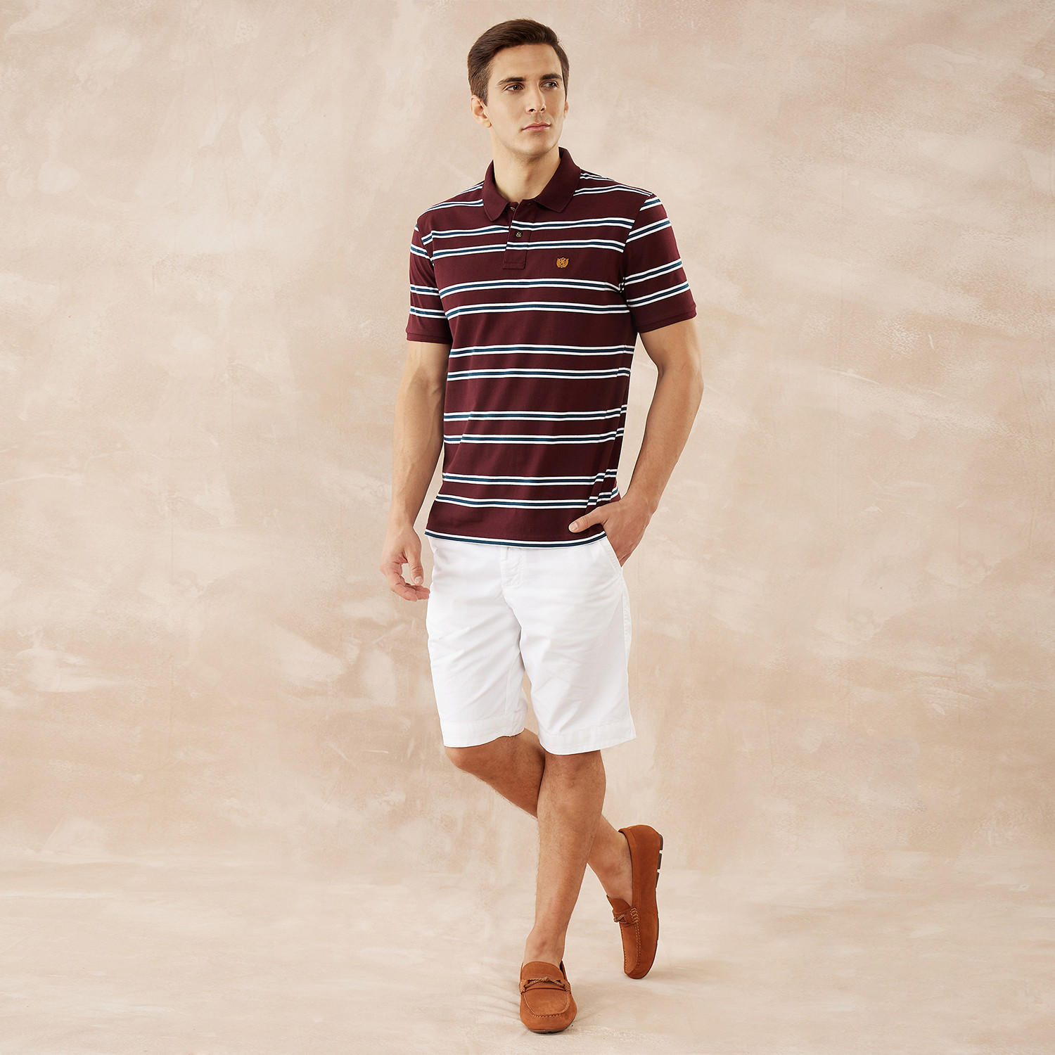 تيشيرت بولو مقلّم من فهرنهايت-men-clothing-tshirtsandpolos-polos-image-2