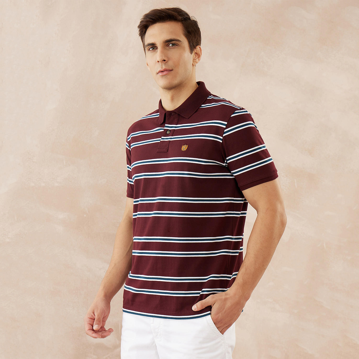 Fahrenheit Striped Polo T-shirt-men-clothing-tshirtsandpolos-polos-image-3