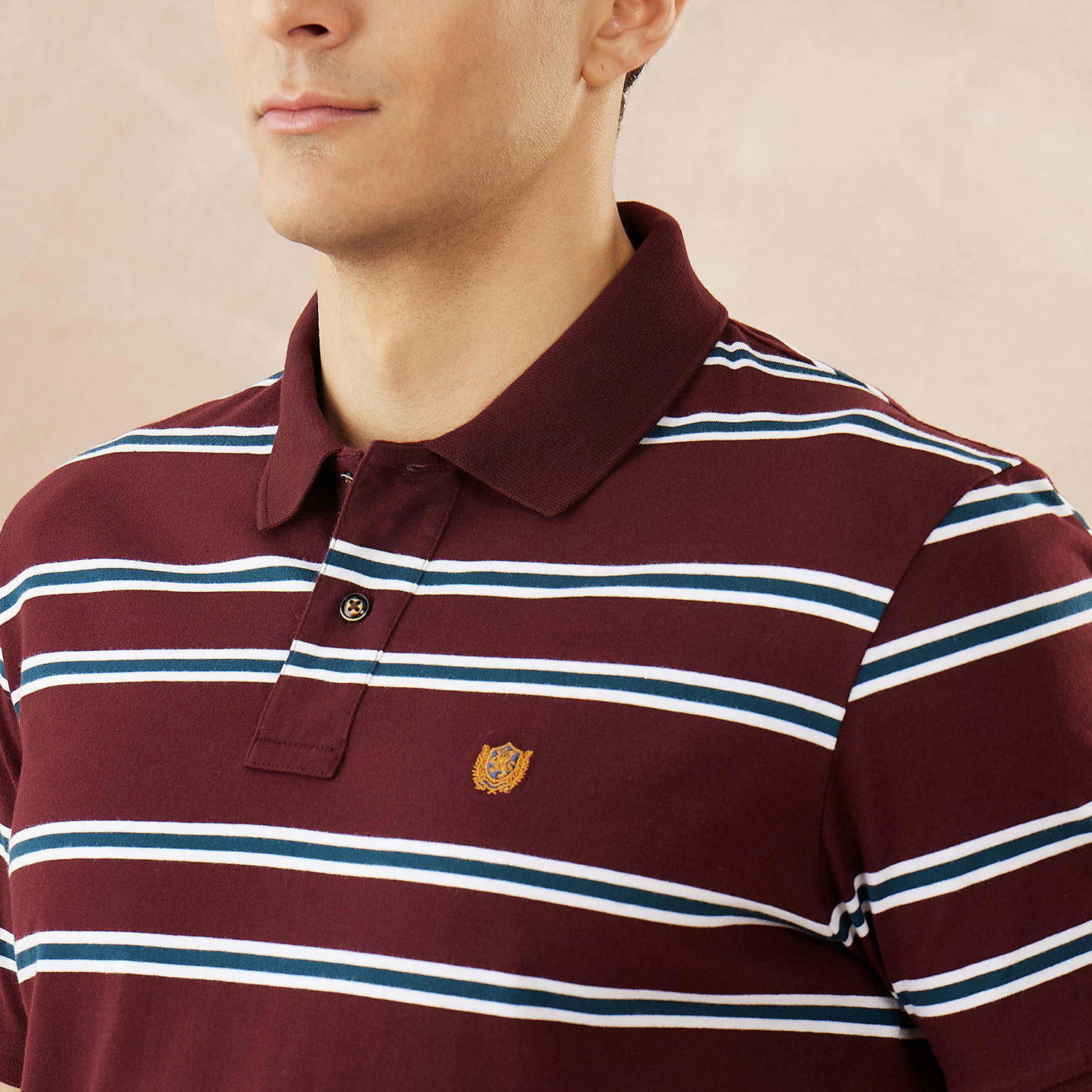 تيشيرت بولو مقلّم من فهرنهايت-men-clothing-tshirtsandpolos-polos-image-5