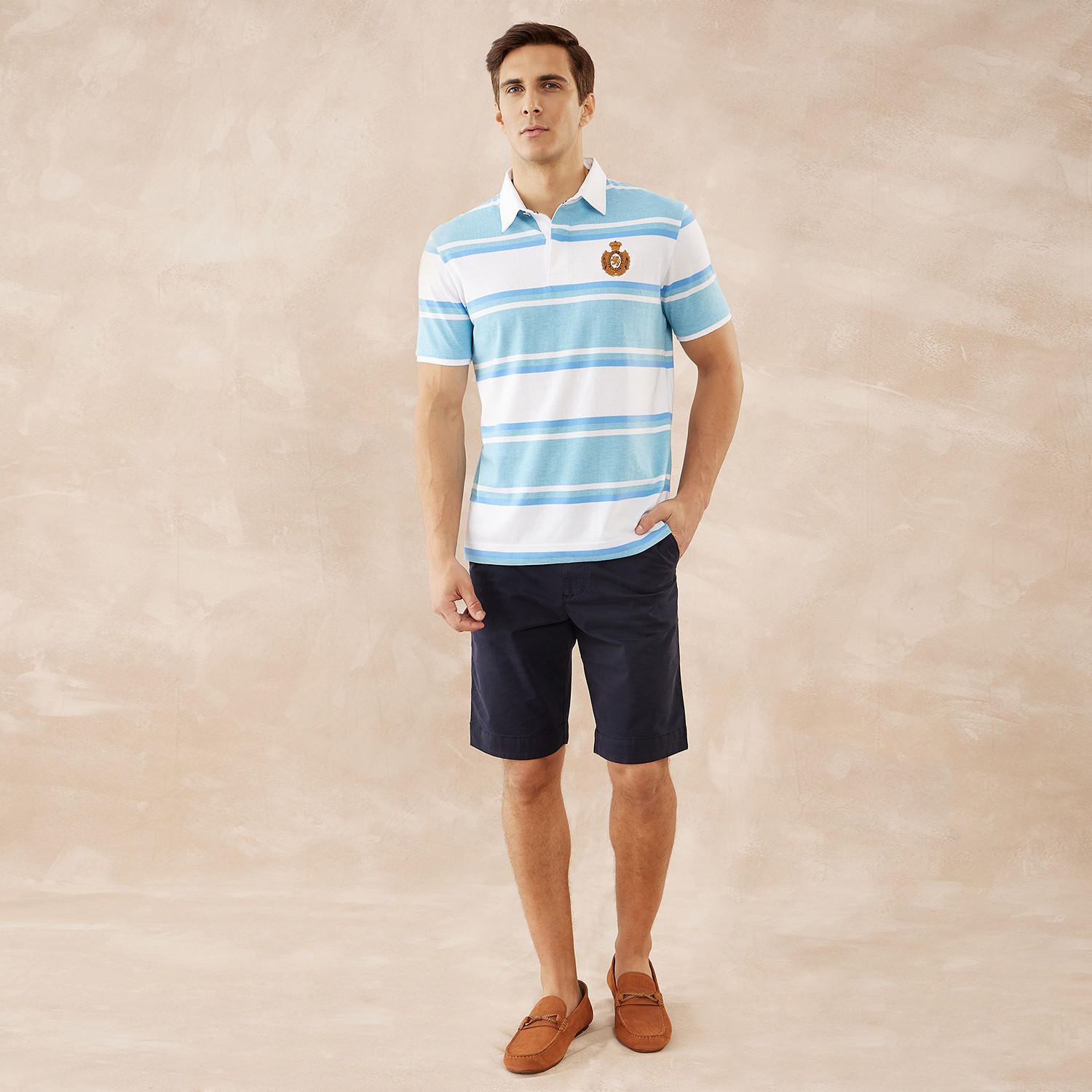 تيشيرت بولو مقلّم من فهرنهايت-men-clothing-tshirtsandpolos-polos-image-2