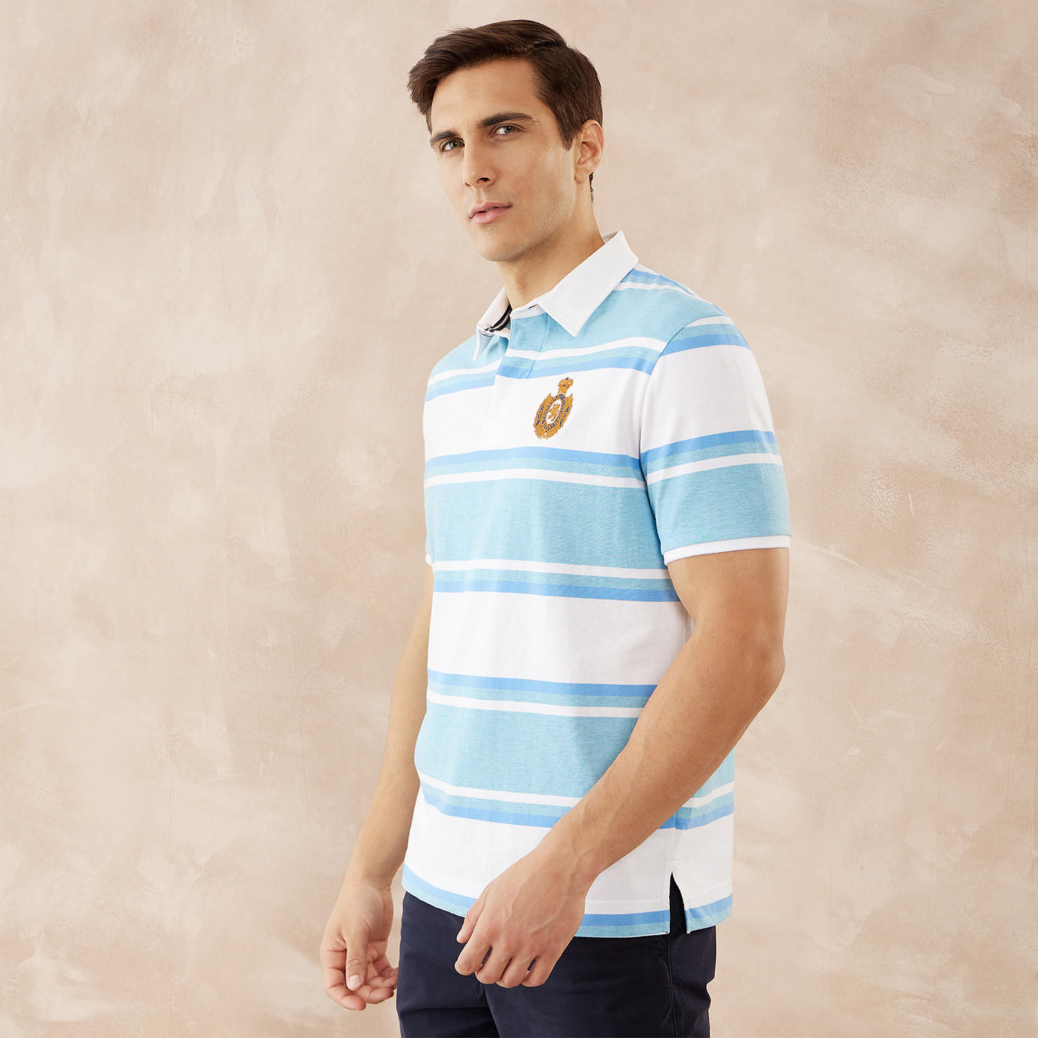 تيشيرت بولو مقلّم من فهرنهايت-men-clothing-tshirtsandpolos-polos-image-3