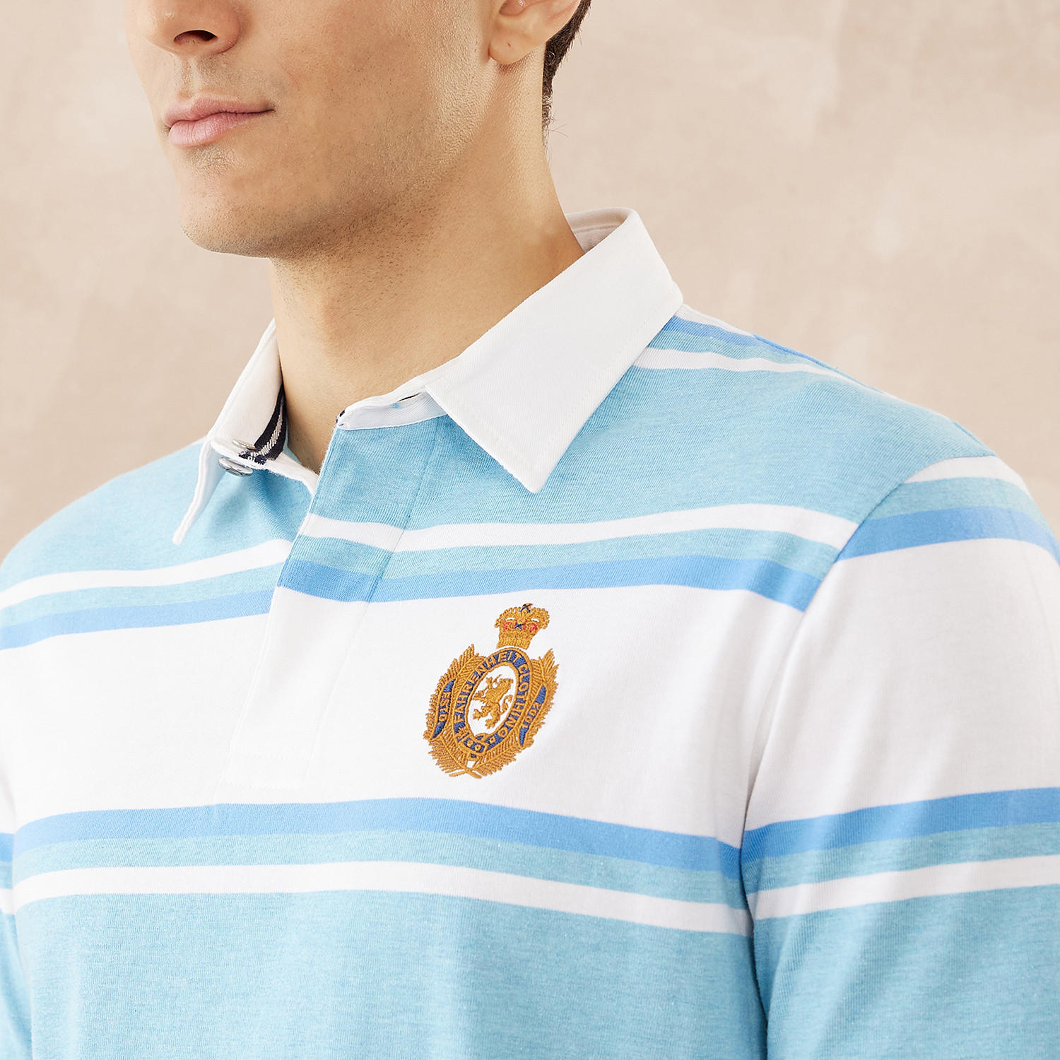 تيشيرت بولو مقلّم من فهرنهايت-men-clothing-tshirtsandpolos-polos-image-5