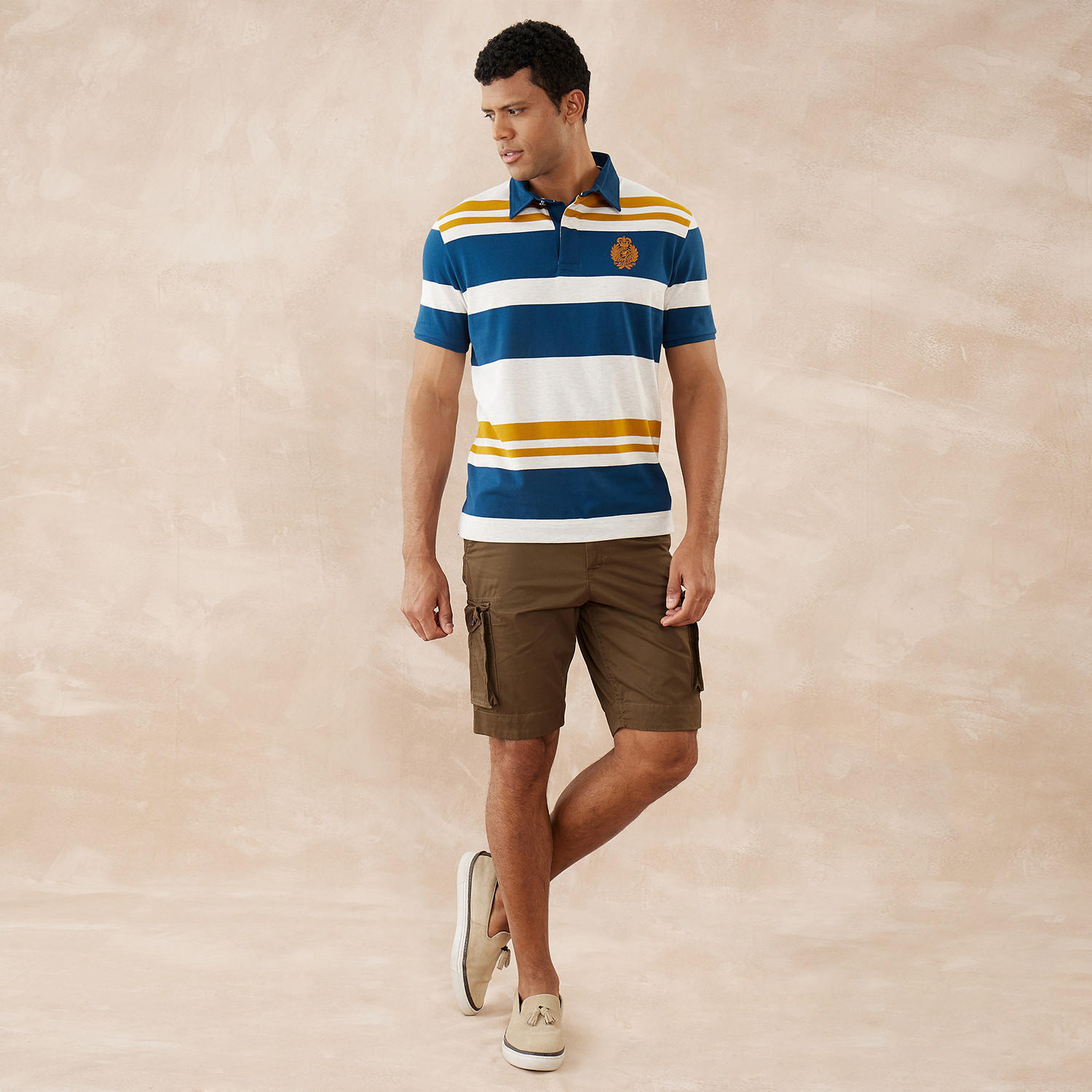 تيشيرت بولو مقلّم من فهرنهايت-men-clothing-tshirtsandpolos-polos-image-2