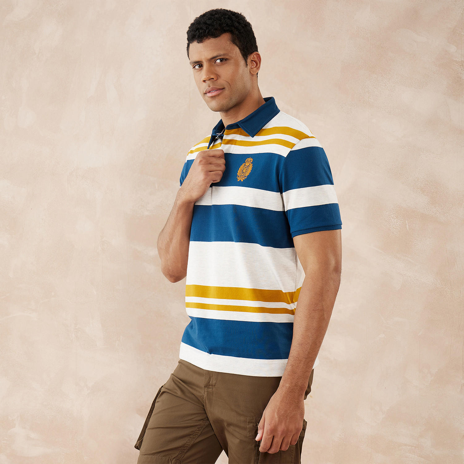 تيشيرت بولو مقلّم من فهرنهايت-men-clothing-tshirtsandpolos-polos-image-3