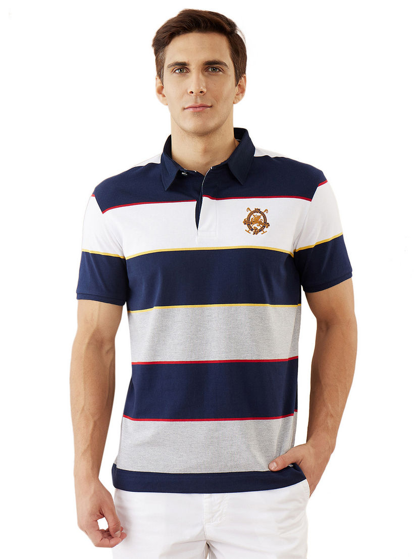 Fahrenheit Striped Polo T-shirt-men-clothing-tshirtsandpolos-polos-image-1