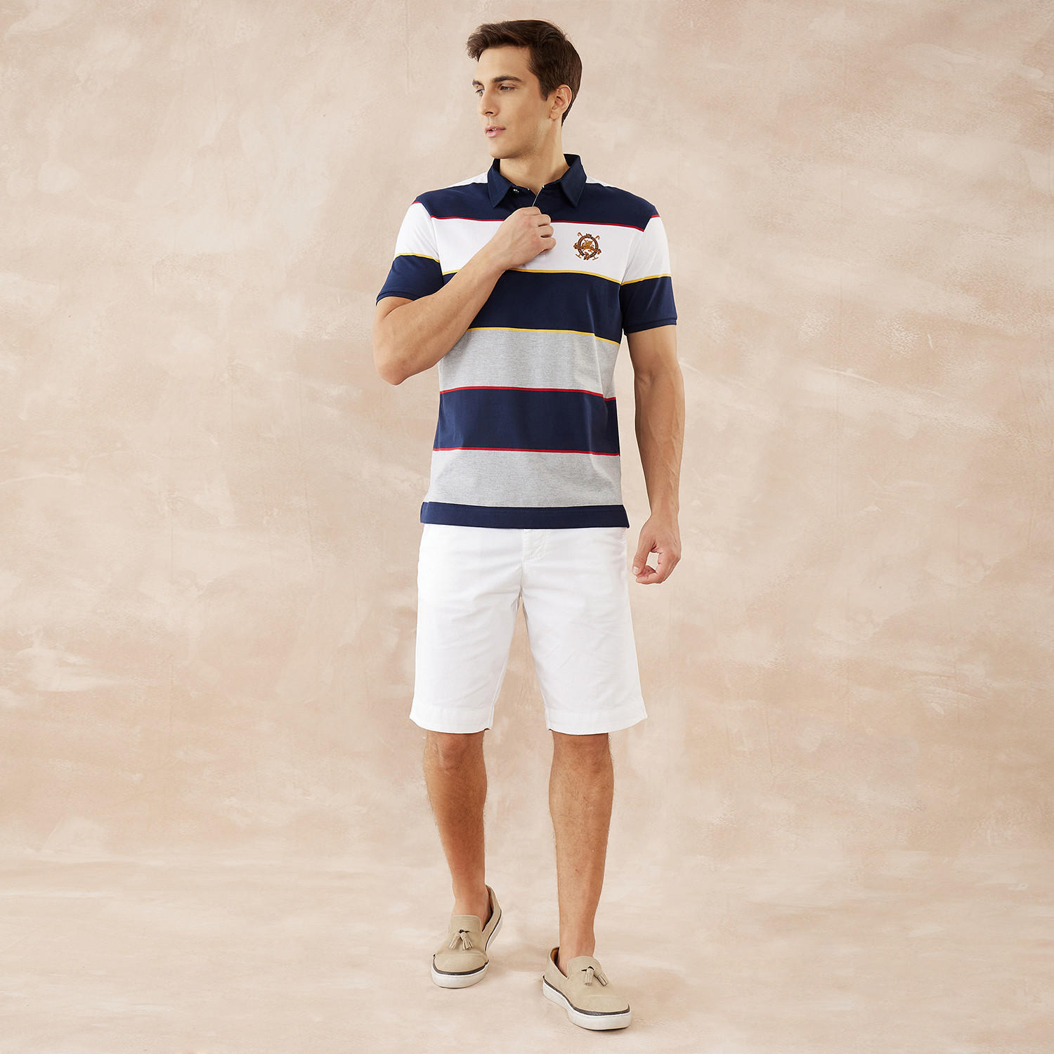 Fahrenheit Striped Polo T-shirt-men-clothing-tshirtsandpolos-polos-image-2