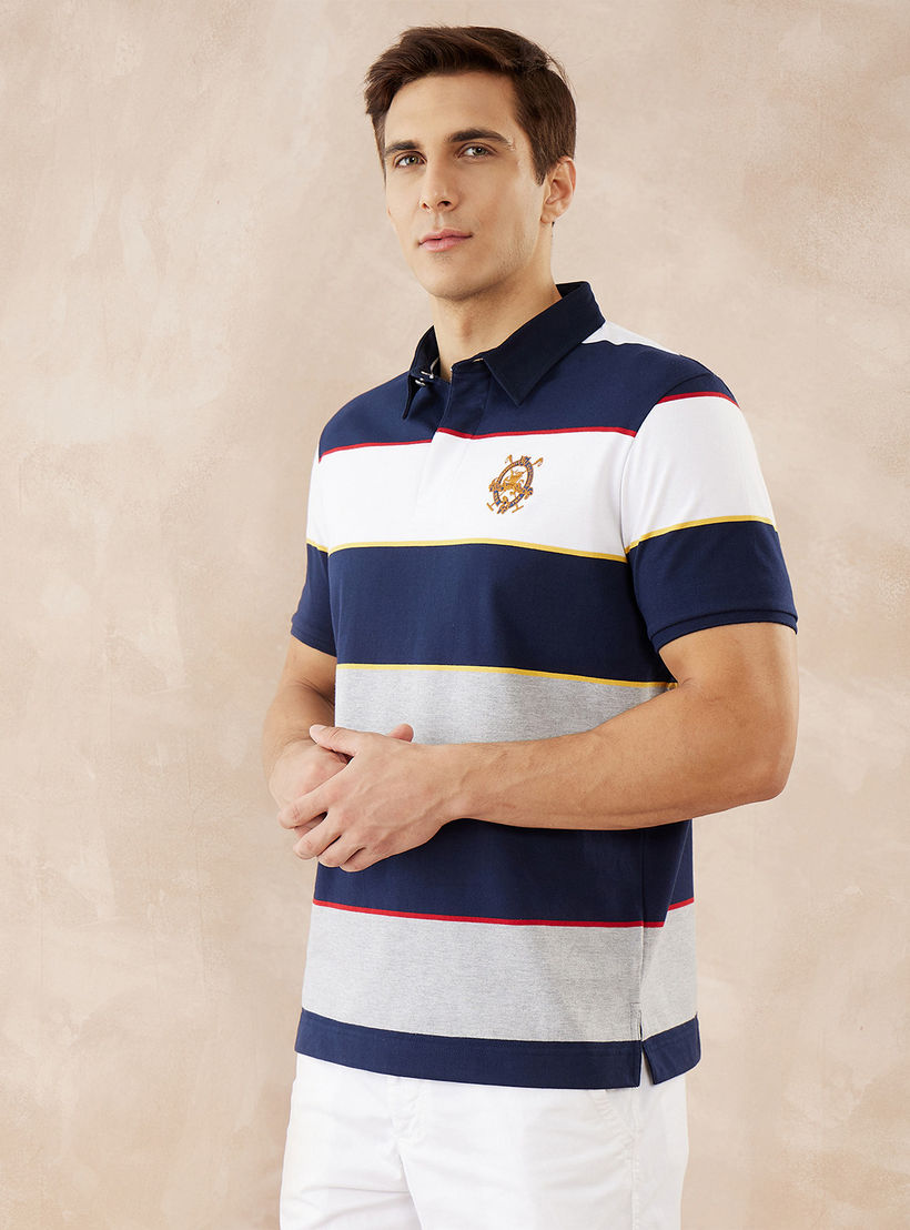 Fahrenheit Striped Polo T-shirt-men-clothing-tshirtsandpolos-polos-image-3