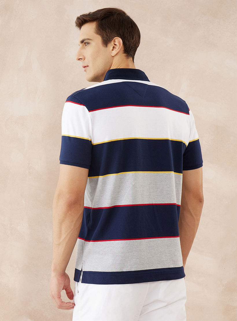 Fahrenheit Striped Polo T-shirt-men-clothing-tshirtsandpolos-polos-image-4