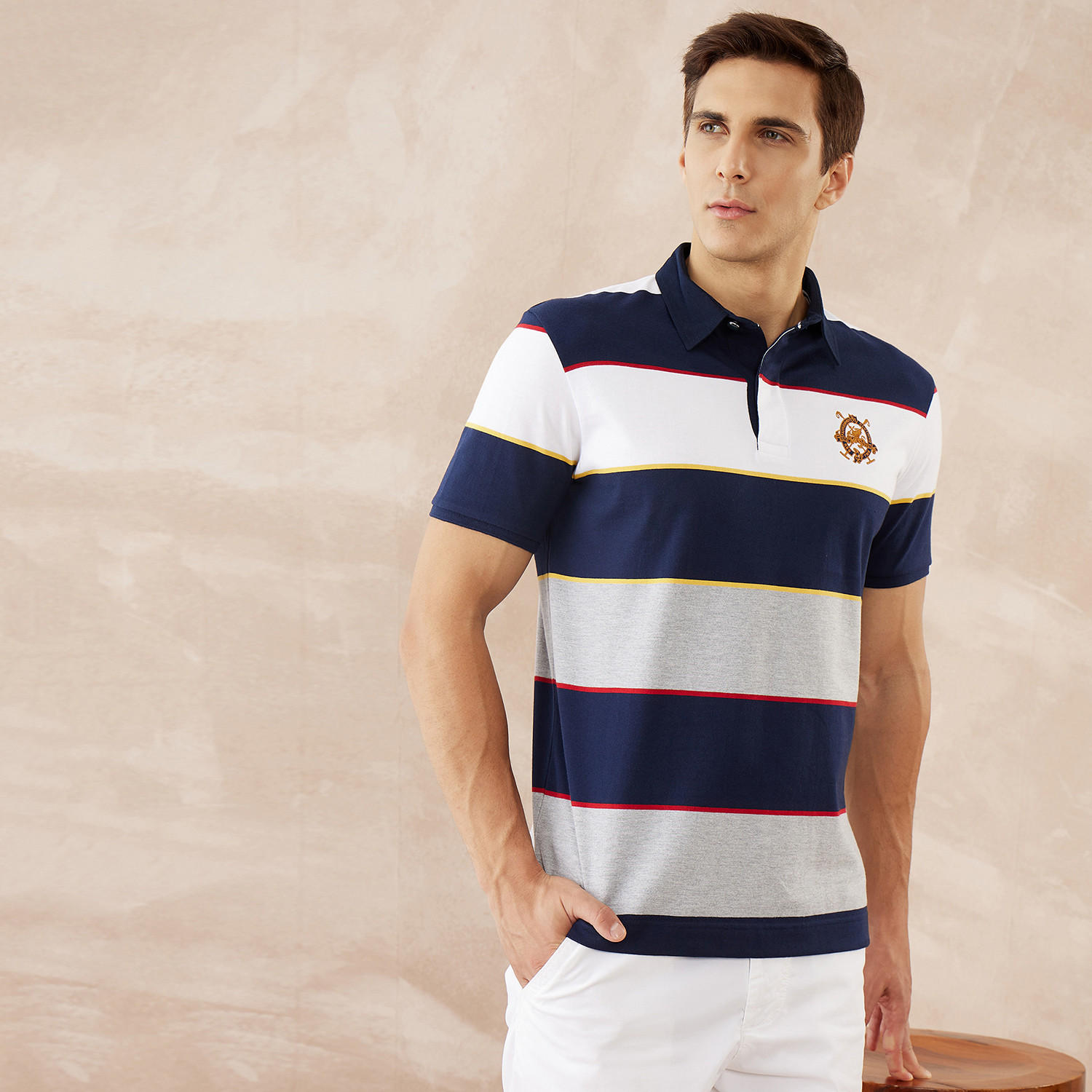 Fahrenheit Striped Polo T-shirt-men-clothing-tshirtsandpolos-polos-image-6