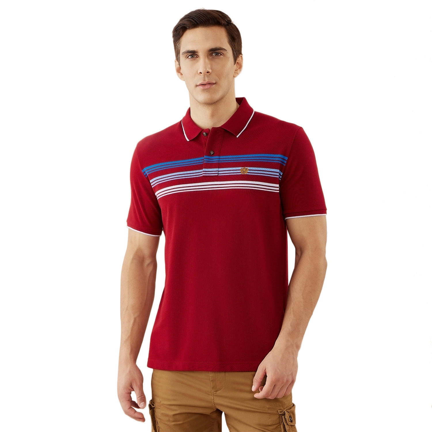 تيشيرت بولو مقلّم من فهرنهايت-men-clothing-tshirtsandpolos-polos-image-1