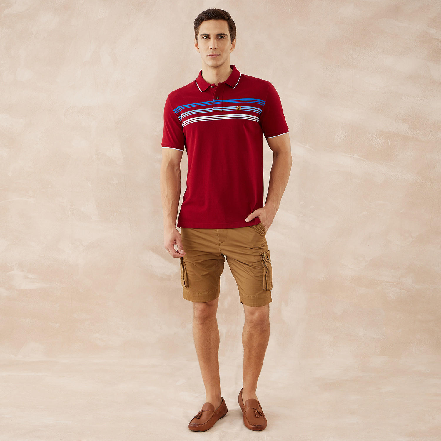 تيشيرت بولو مقلّم من فهرنهايت-men-clothing-tshirtsandpolos-polos-image-2