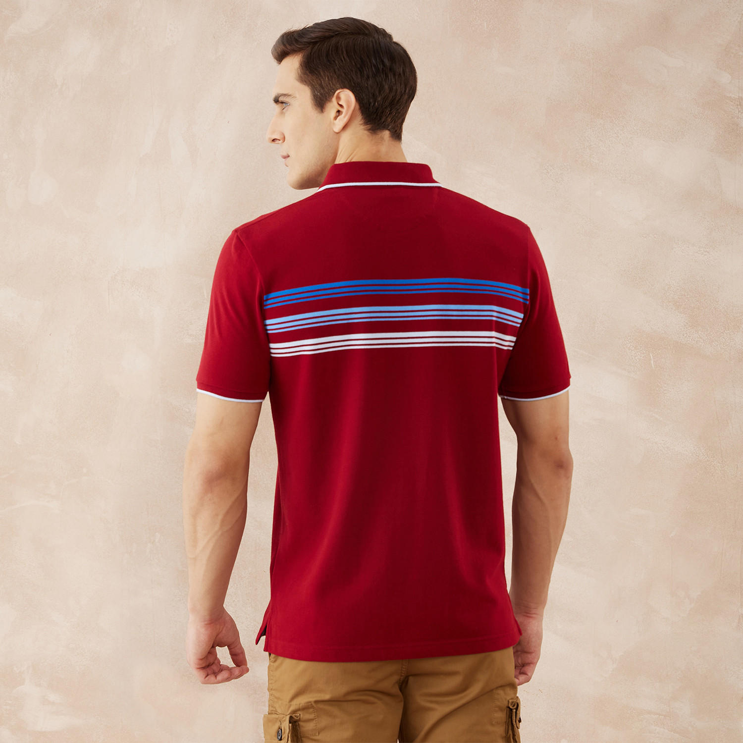 تيشيرت بولو مقلّم من فهرنهايت-men-clothing-tshirtsandpolos-polos-image-4