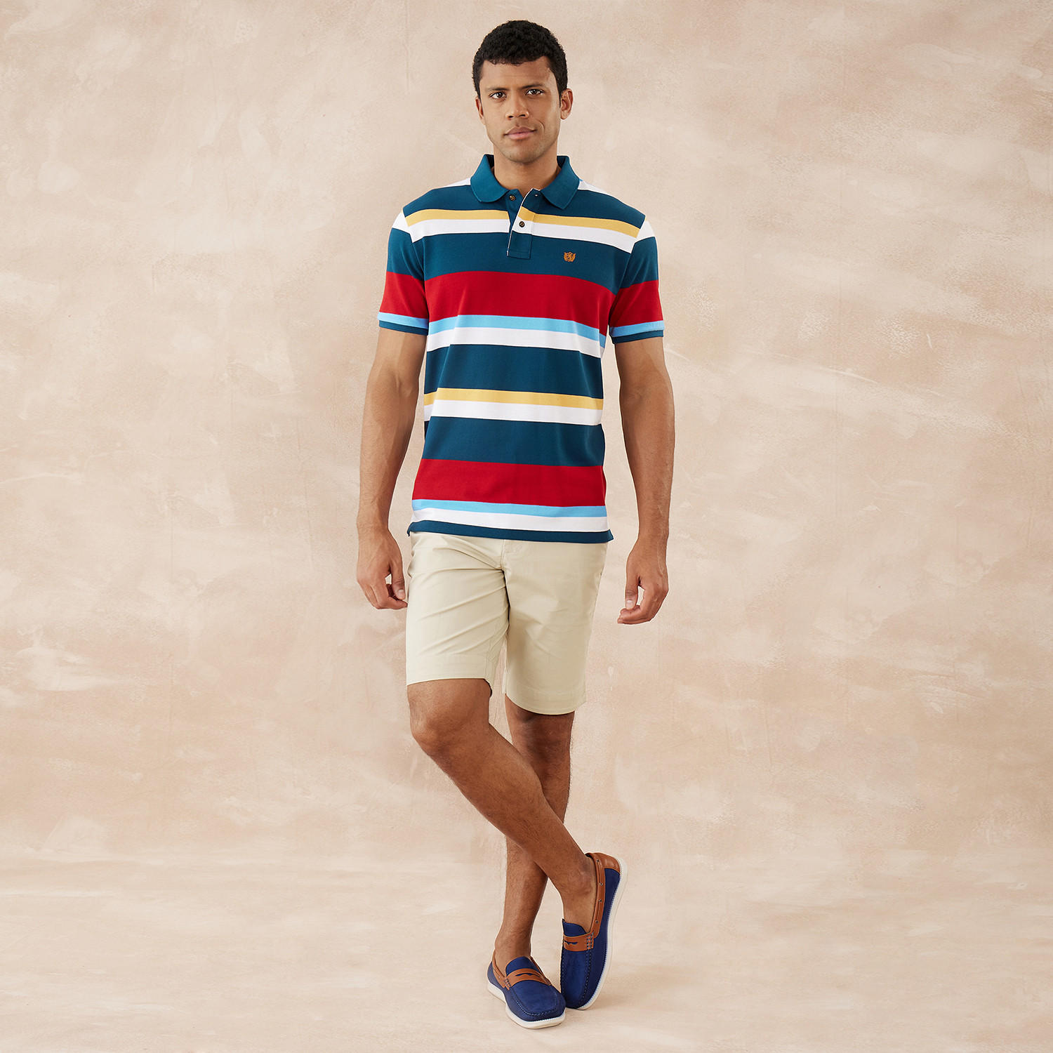 Fahrenheit Striped Polo T-shirt-men-clothing-tshirtsandpolos-polos-image-2