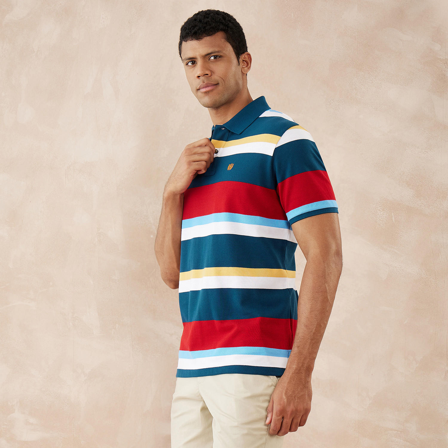 Fahrenheit Striped Polo T-shirt-men-clothing-tshirtsandpolos-polos-image-3
