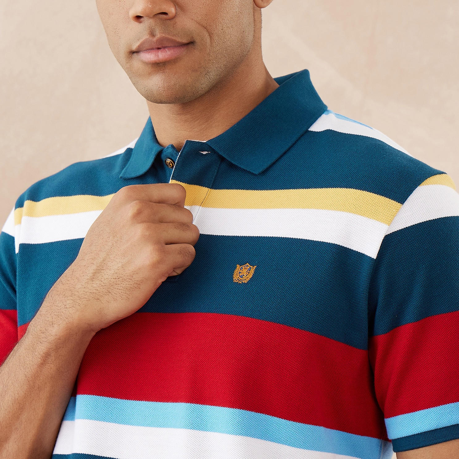 Fahrenheit Striped Polo T-shirt-men-clothing-tshirtsandpolos-polos-image-5