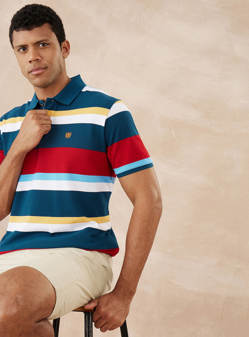 Fahrenheit Striped Polo T-shirt-men-clothing-tshirtsandpolos-polos-image-6