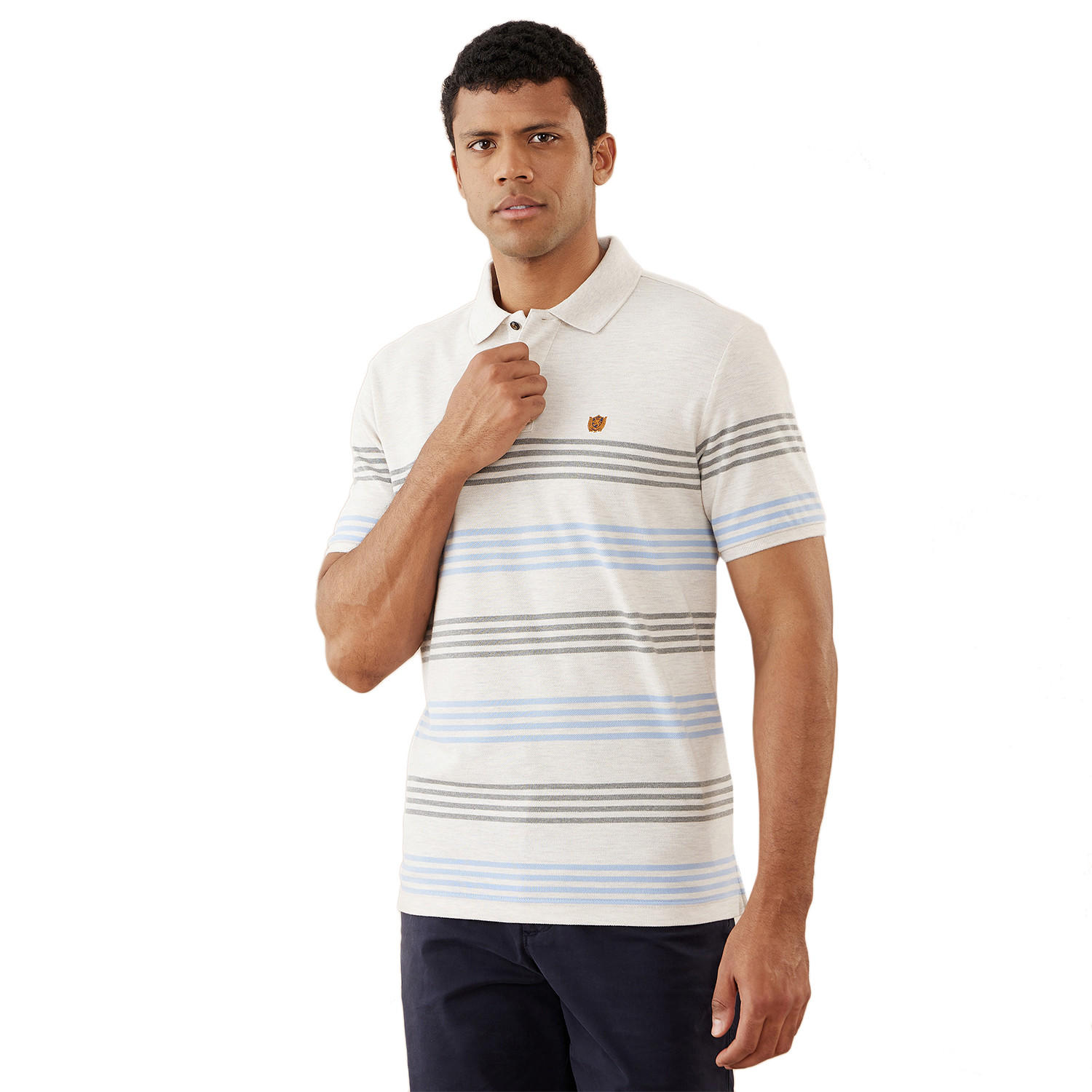 تيشيرت بولو مقلّم من فهرنهايت-men-clothing-tshirtsandpolos-polos-image-1