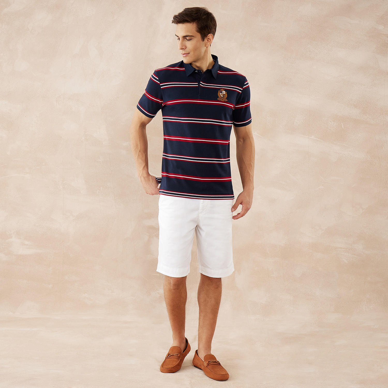 Fahrenheit Striped Polo T-shirt-men-clothing-tshirtsandpolos-polos-image-2