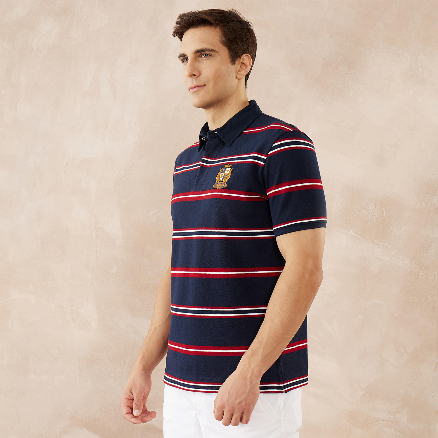 تيشيرت بولو مقلّم من فهرنهايت-men-clothing-tshirtsandpolos-polos-image-3