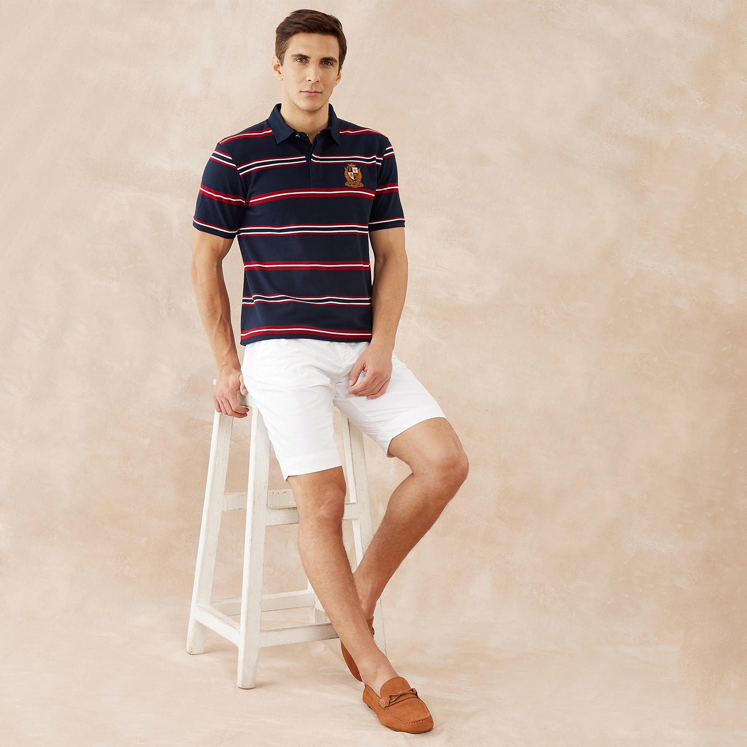 تيشيرت بولو مقلّم من فهرنهايت-men-clothing-tshirtsandpolos-polos-image-6