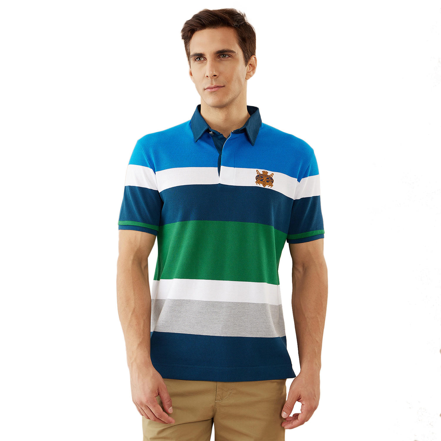 تيشيرت بولو مقلّم من فهرنهايت-men-clothing-tshirtsandpolos-polos-image-6