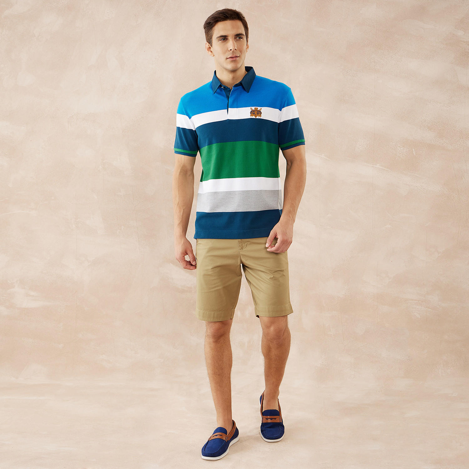 تيشيرت بولو مقلّم من فهرنهايت-men-clothing-tshirtsandpolos-polos-image-5