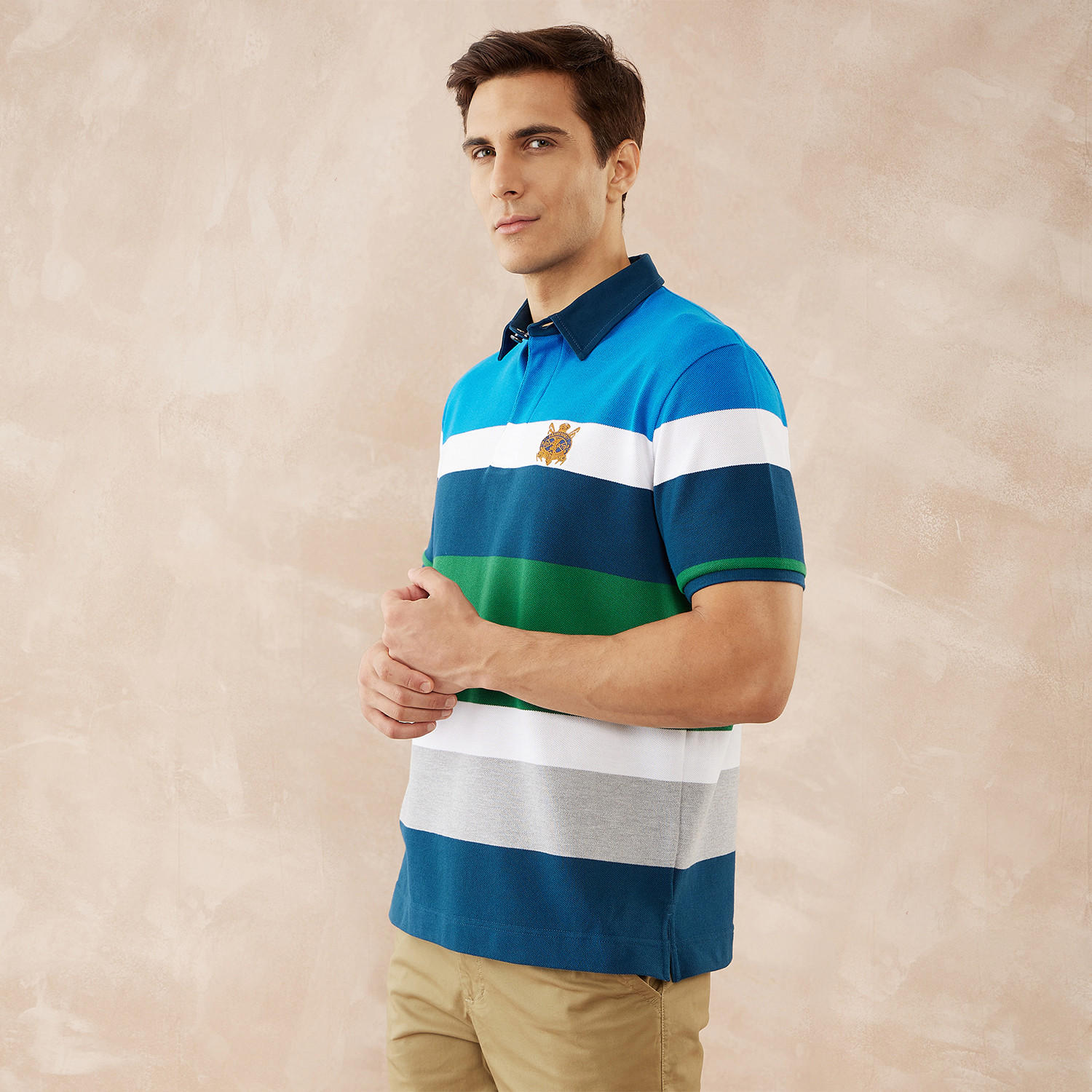 تيشيرت بولو مقلّم من فهرنهايت-men-clothing-tshirtsandpolos-polos-image-4