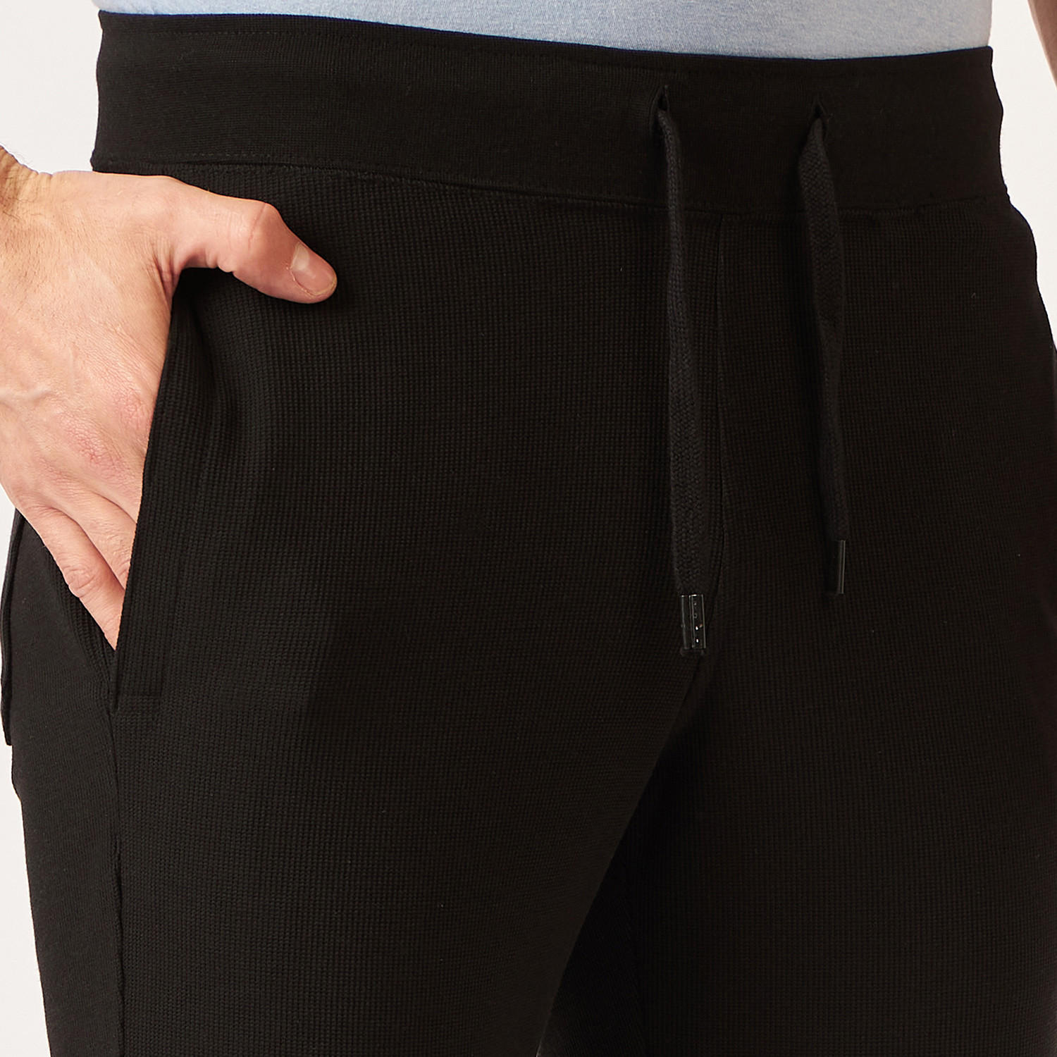 Fahrenheit Textured Track Pants with Drawstring Closure and Pockets-men-clothing-bottoms-joggers-image-5
