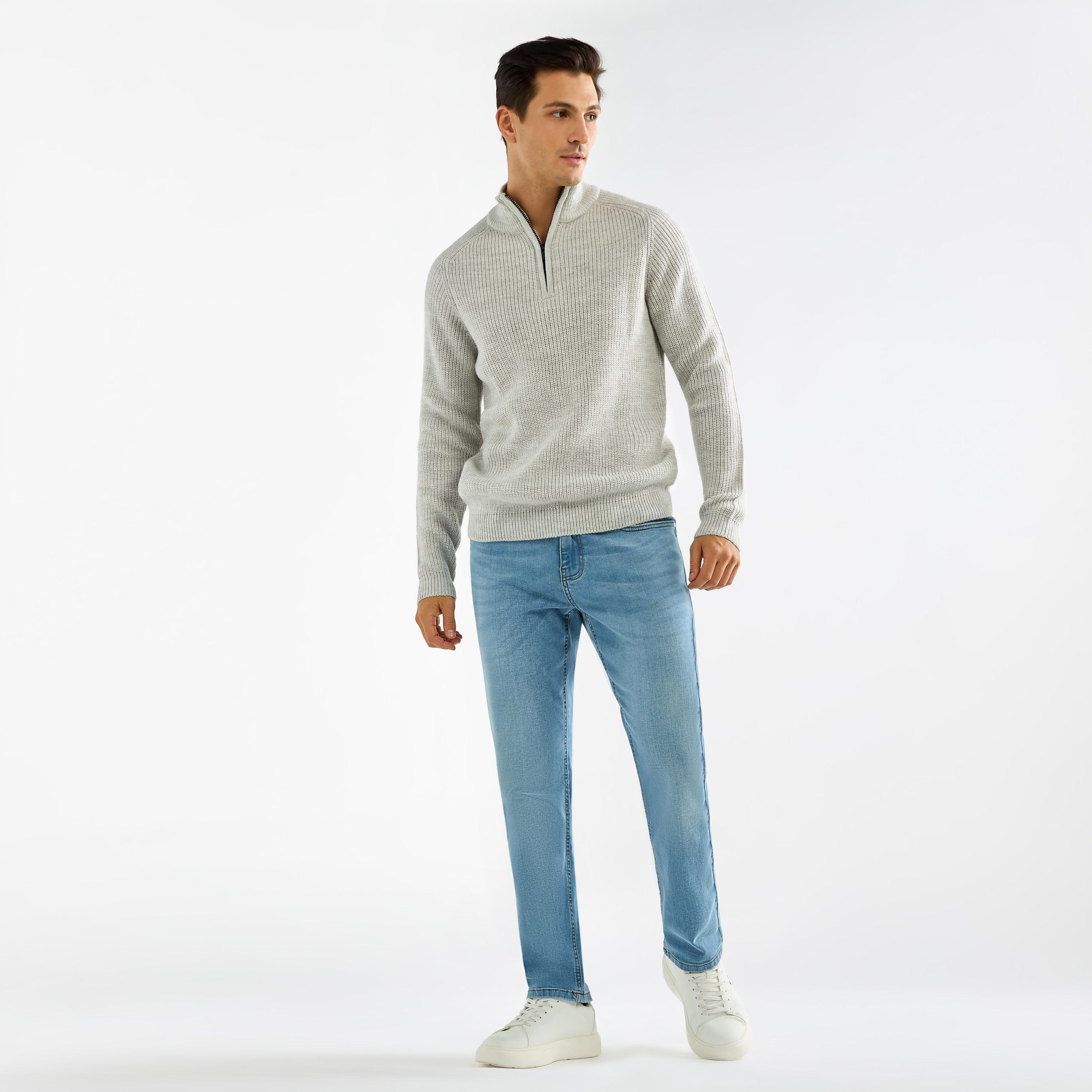 كنزة بارز الملمس بياقة عالية وسحّاب إغلاق-men-clothing-sweatersandpullovers-image-14