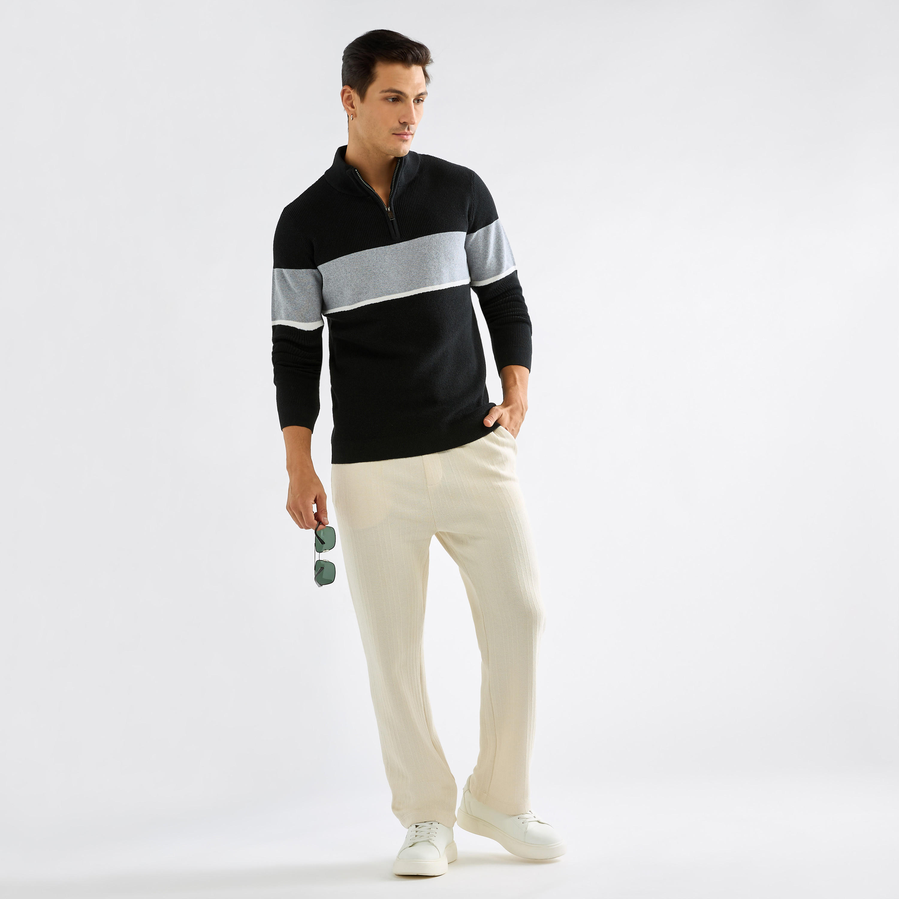 سويت شيرت بقوالب ملونة وأكمام طويلة وسحاب إغلاق-men-winterwear-hoodiesandsweatshirts-image-6