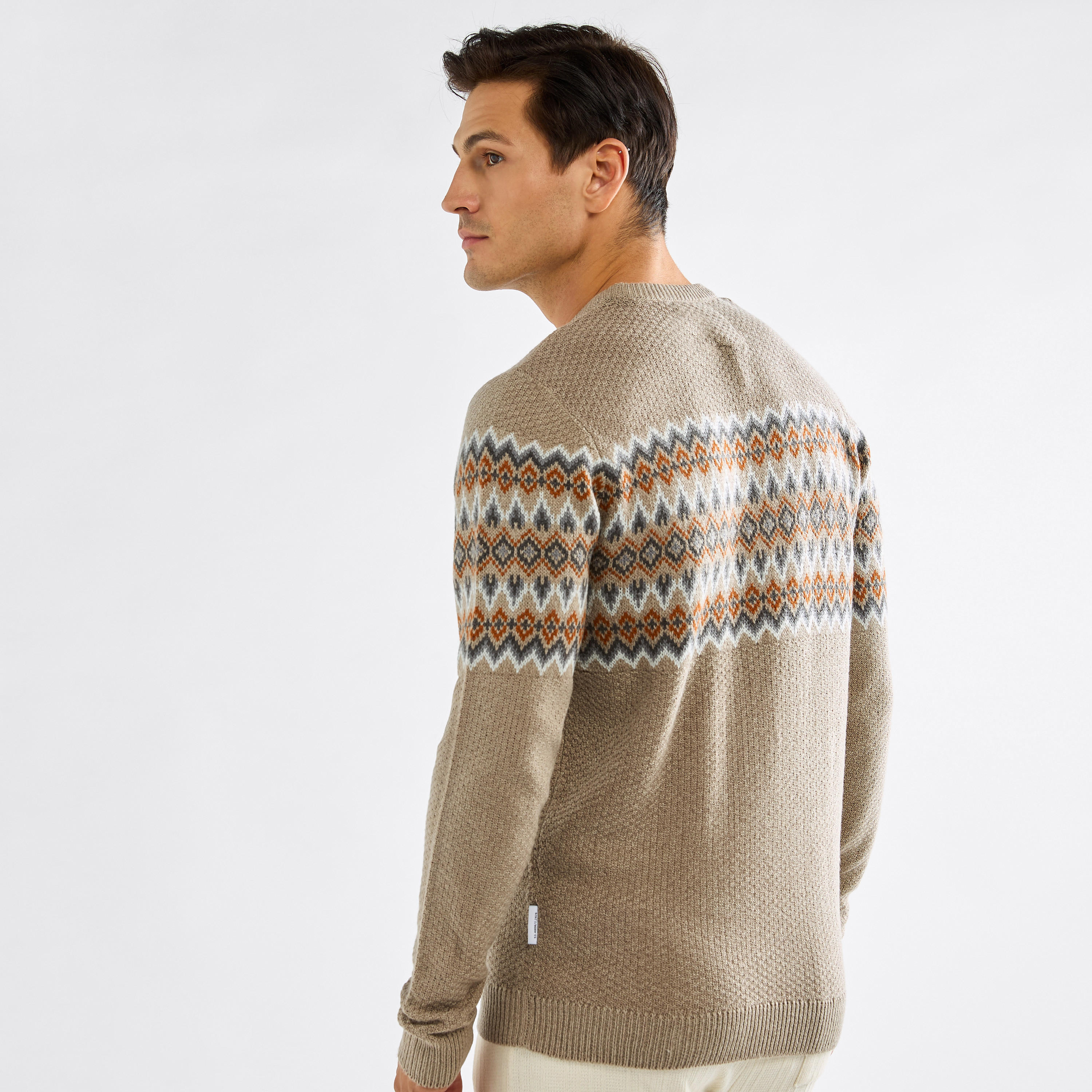 كنزة بارزة الملمس بياقة ضيقة وأكمام طويلة-men-clothing-sweatersandpullovers-image-3