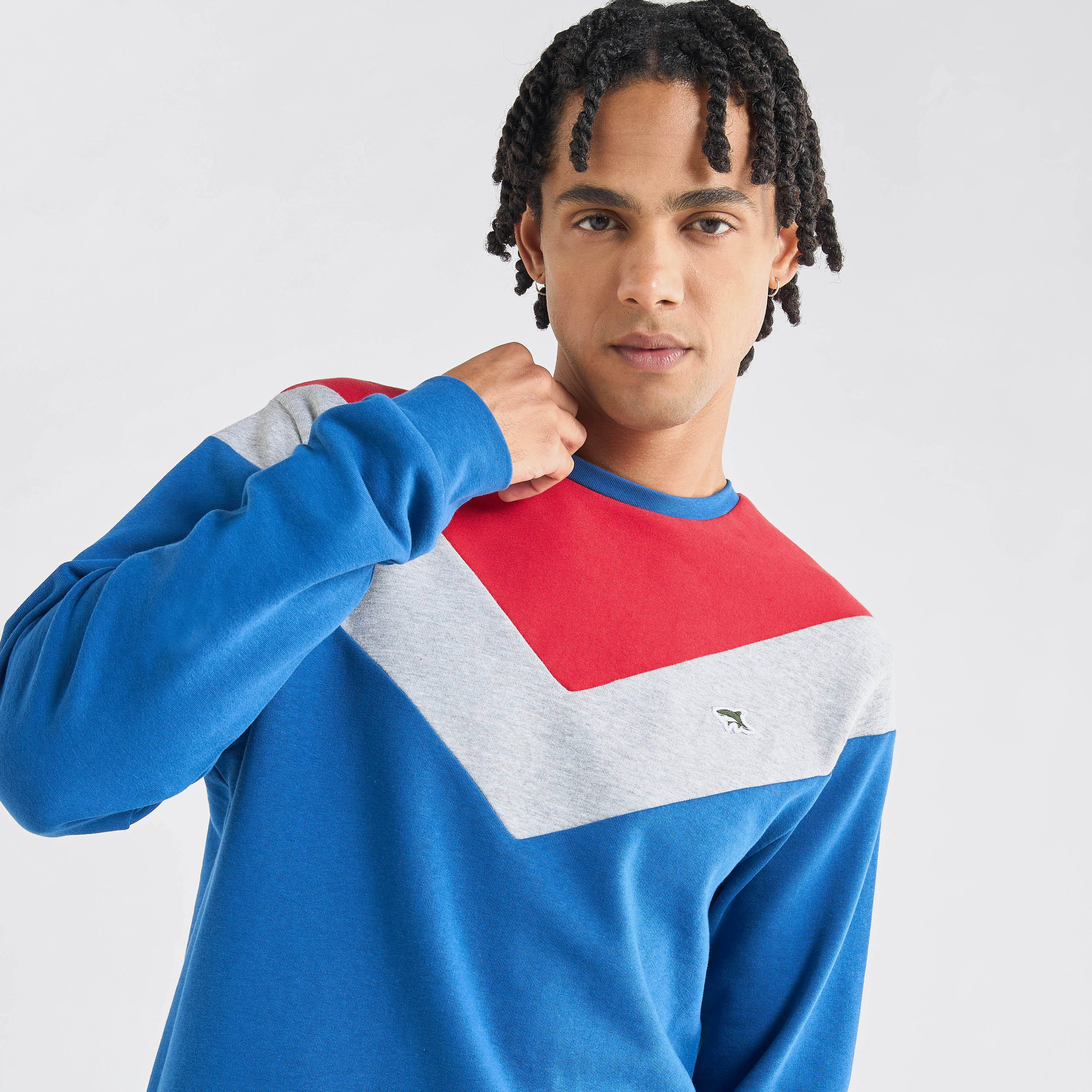 سويت شيرت بقوالب ملونة وياقة ضيقة وأكمام طويلة-men-winterwear-hoodiesandsweatshirts-image-5