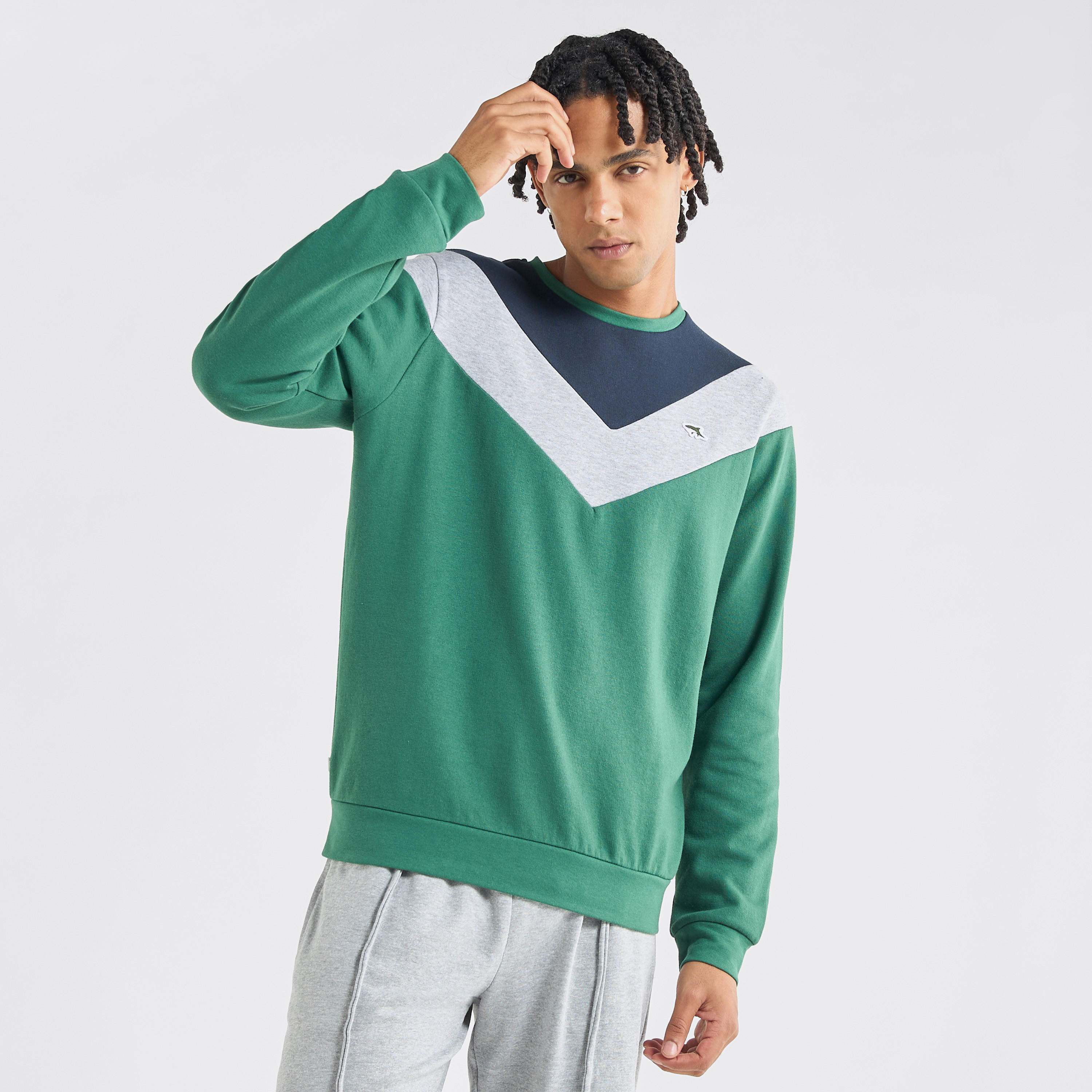 سويت شيرت بقوالب ملونة وياقة ضيقة وأكمام طويلة-men-winterwear-hoodiesandsweatshirts-image-6