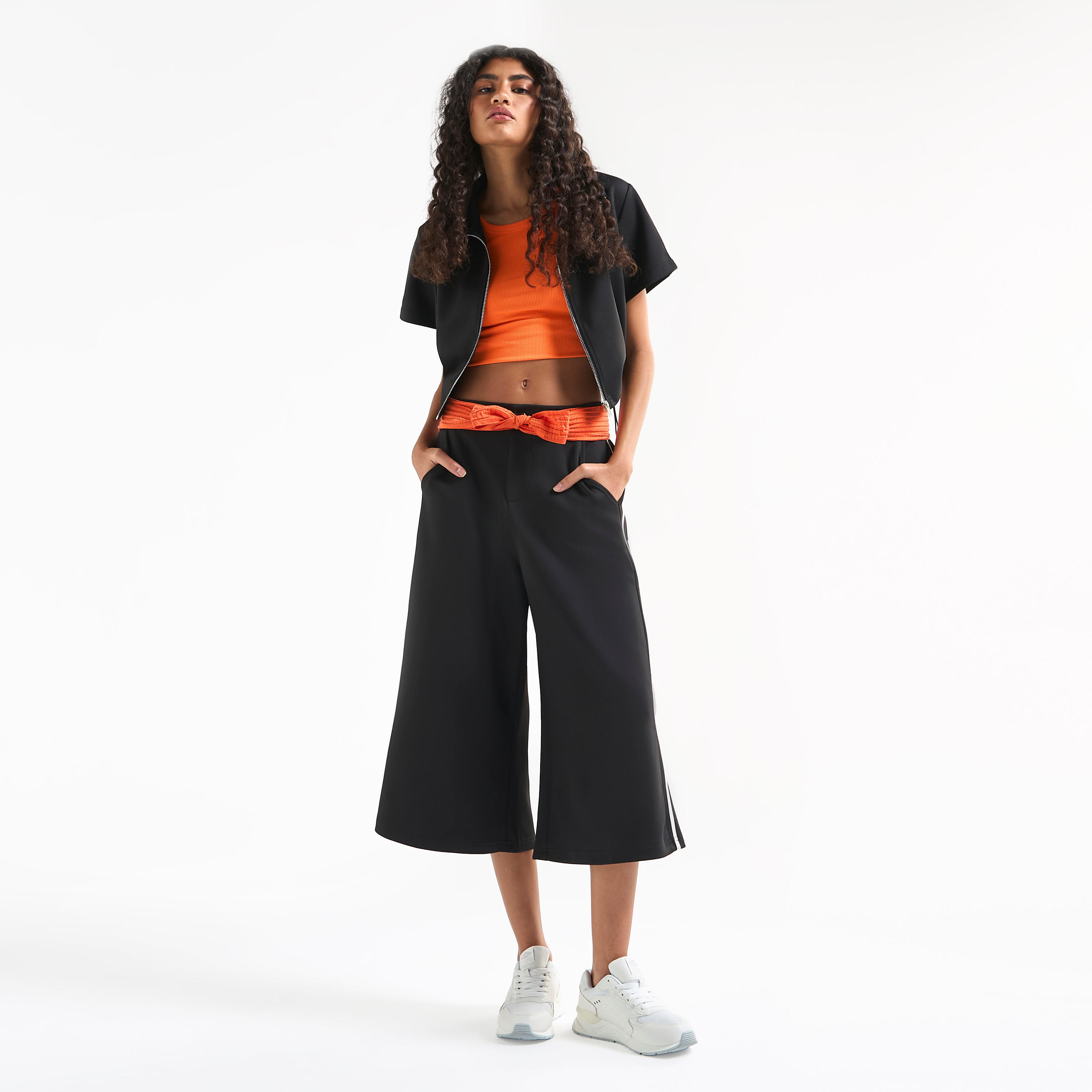 Culottes with Pockets and Panel Detail-women-clothing-bottoms-trousers-image-2